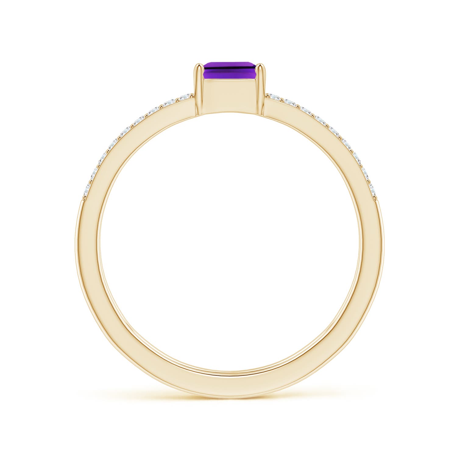 AAAA - Amethyst / 0.94 CT / 14 KT Yellow Gold