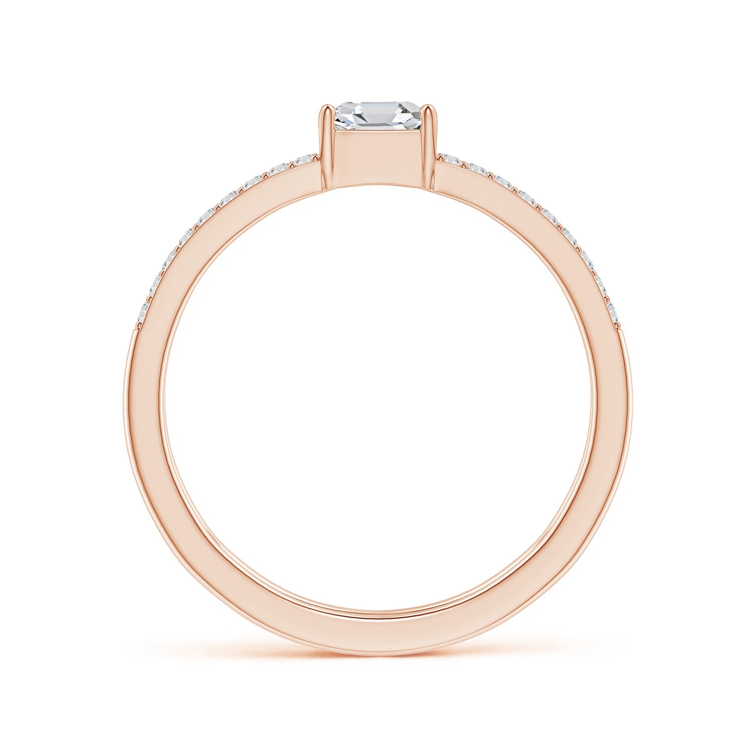 H, SI2 / 1.04 CT / 14 KT Rose Gold