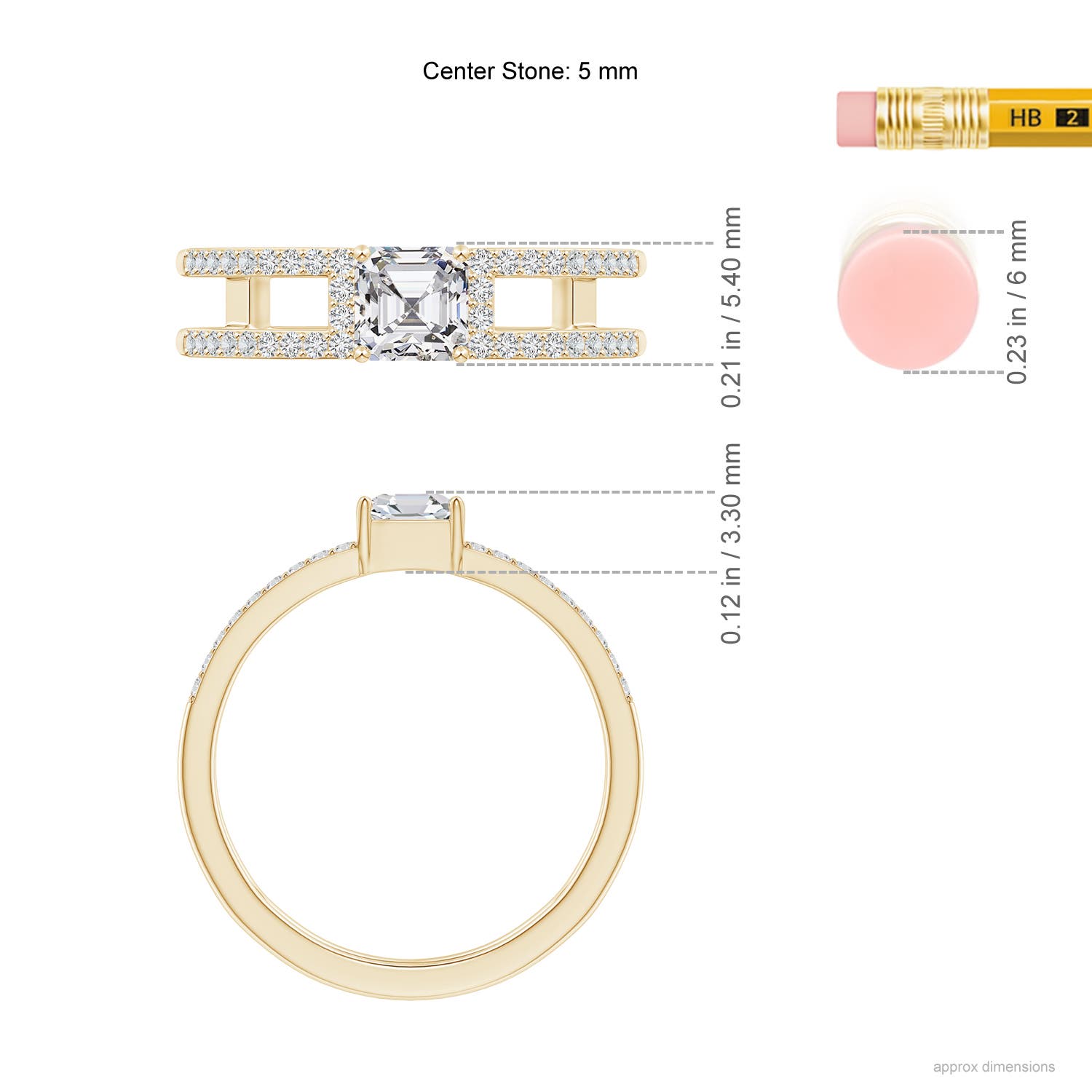 H, SI2 / 1.04 CT / 14 KT Yellow Gold