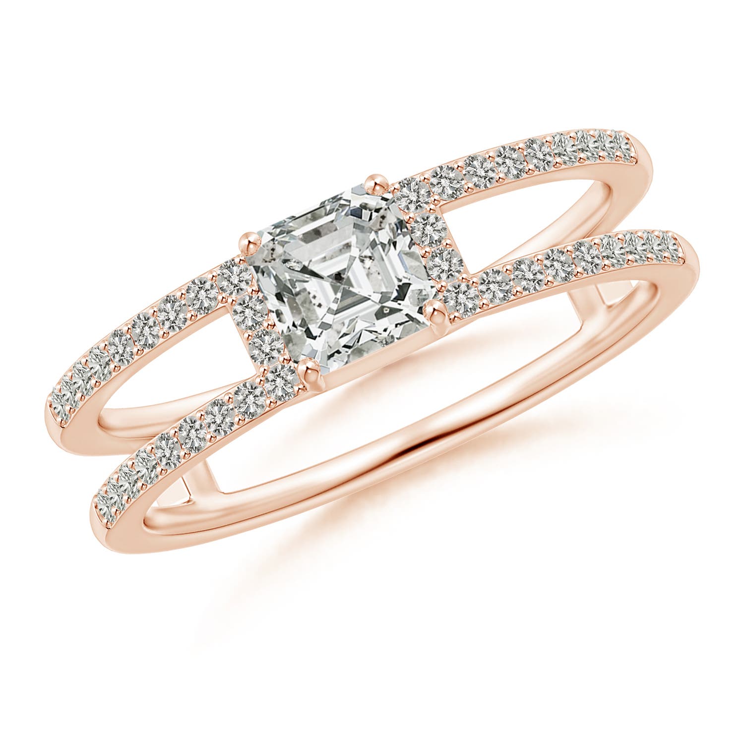 K, I3 / 1.04 CT / 14 KT Rose Gold