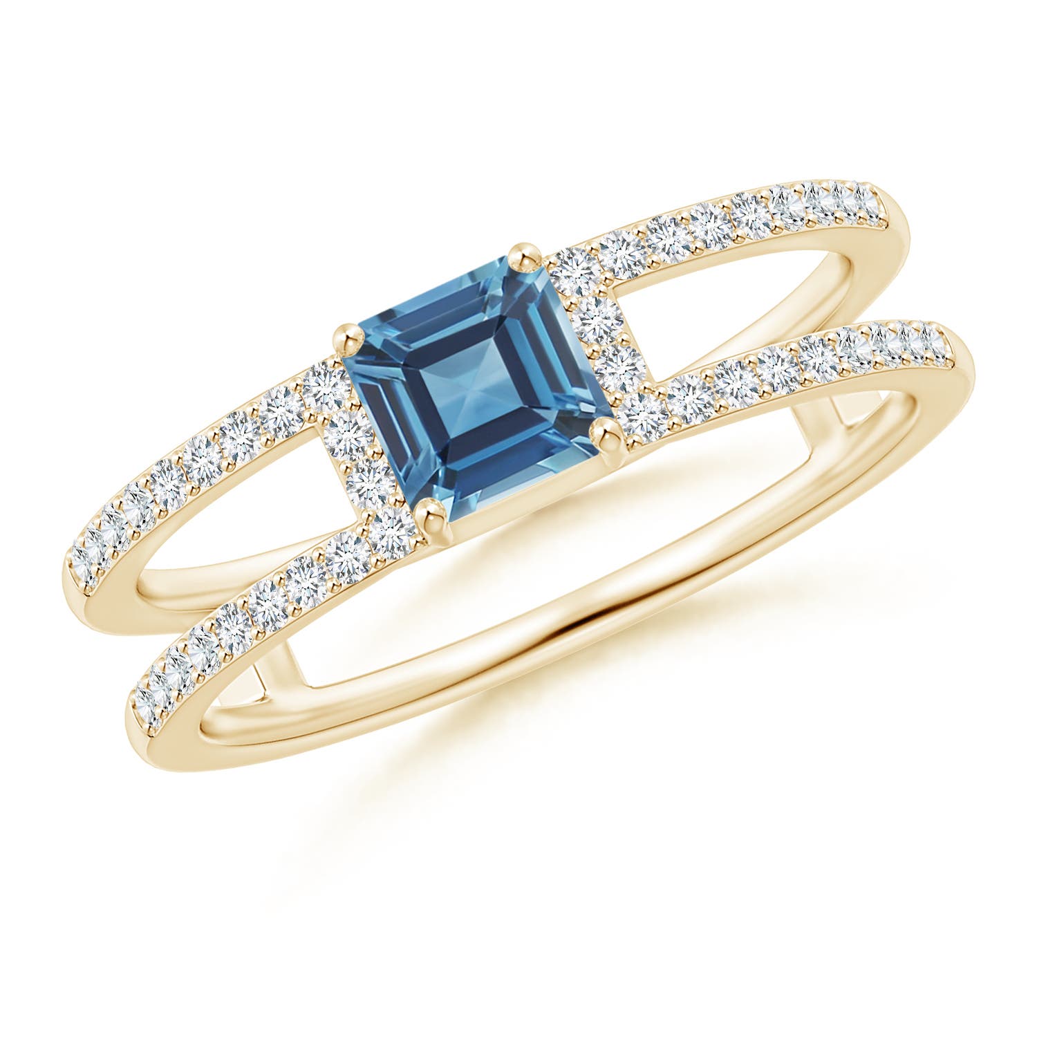 A - London Blue Topaz / 1.04 CT / 14 KT Yellow Gold