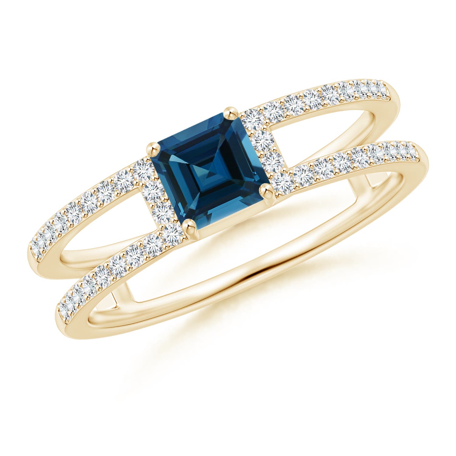 AAA - London Blue Topaz / 1.04 CT / 14 KT Yellow Gold