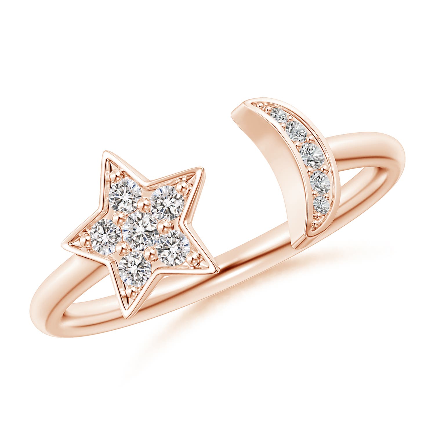 I-J, I1-I2 / 0.19 CT / 14 KT Rose Gold