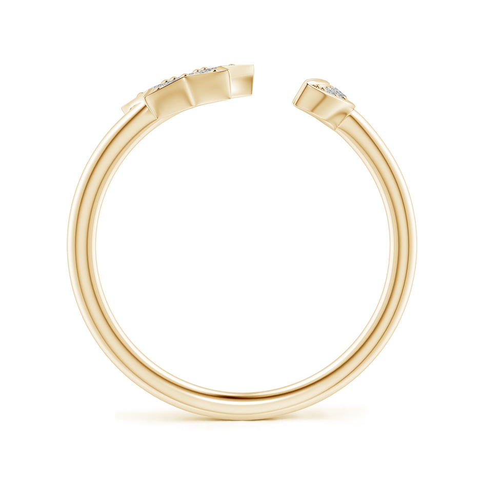 1.95mm KI3 Pave-Set Diamond Star and Moon Open Ring in Yellow Gold side-1