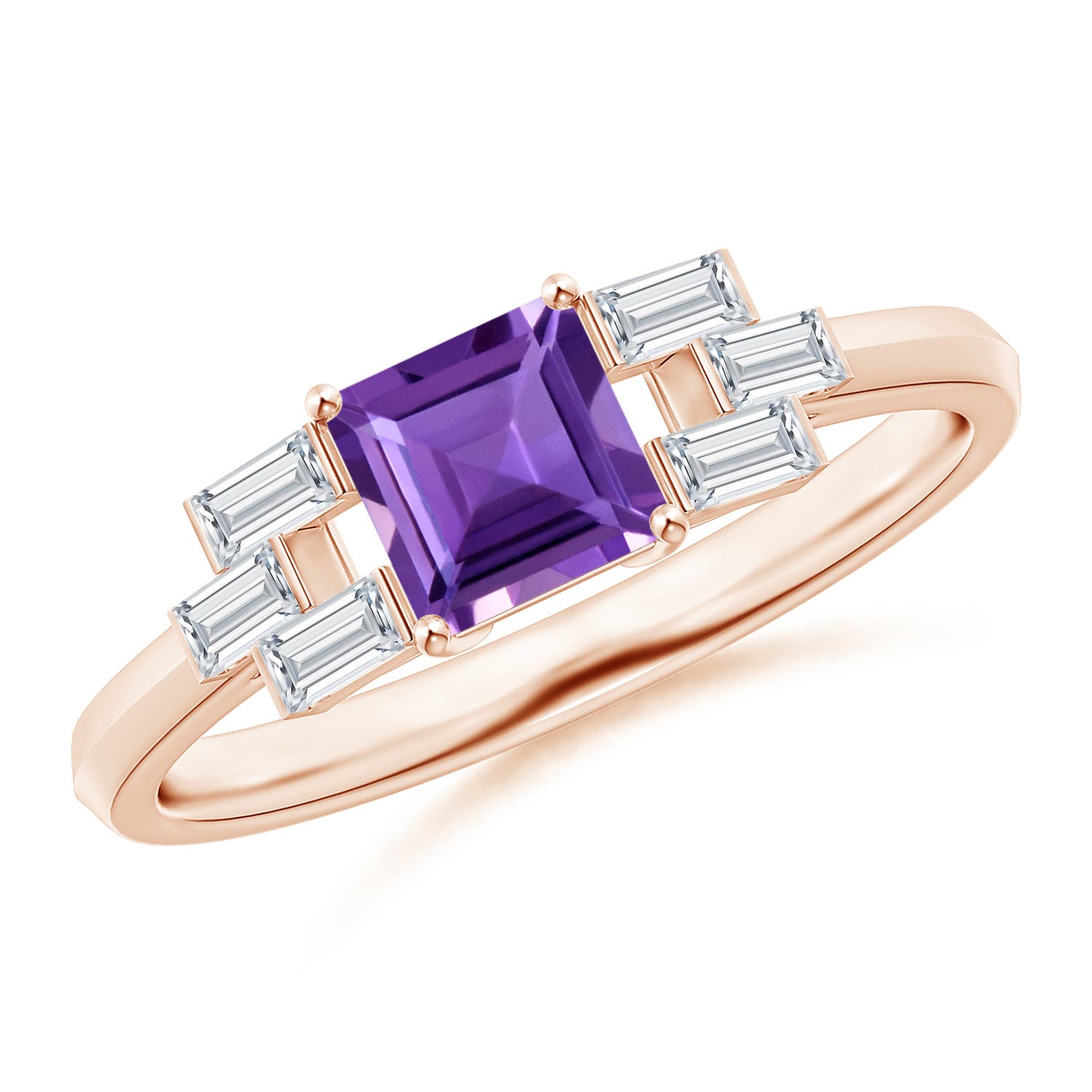 AAA - Amethyst / 1.12 CT / 14 KT Rose Gold