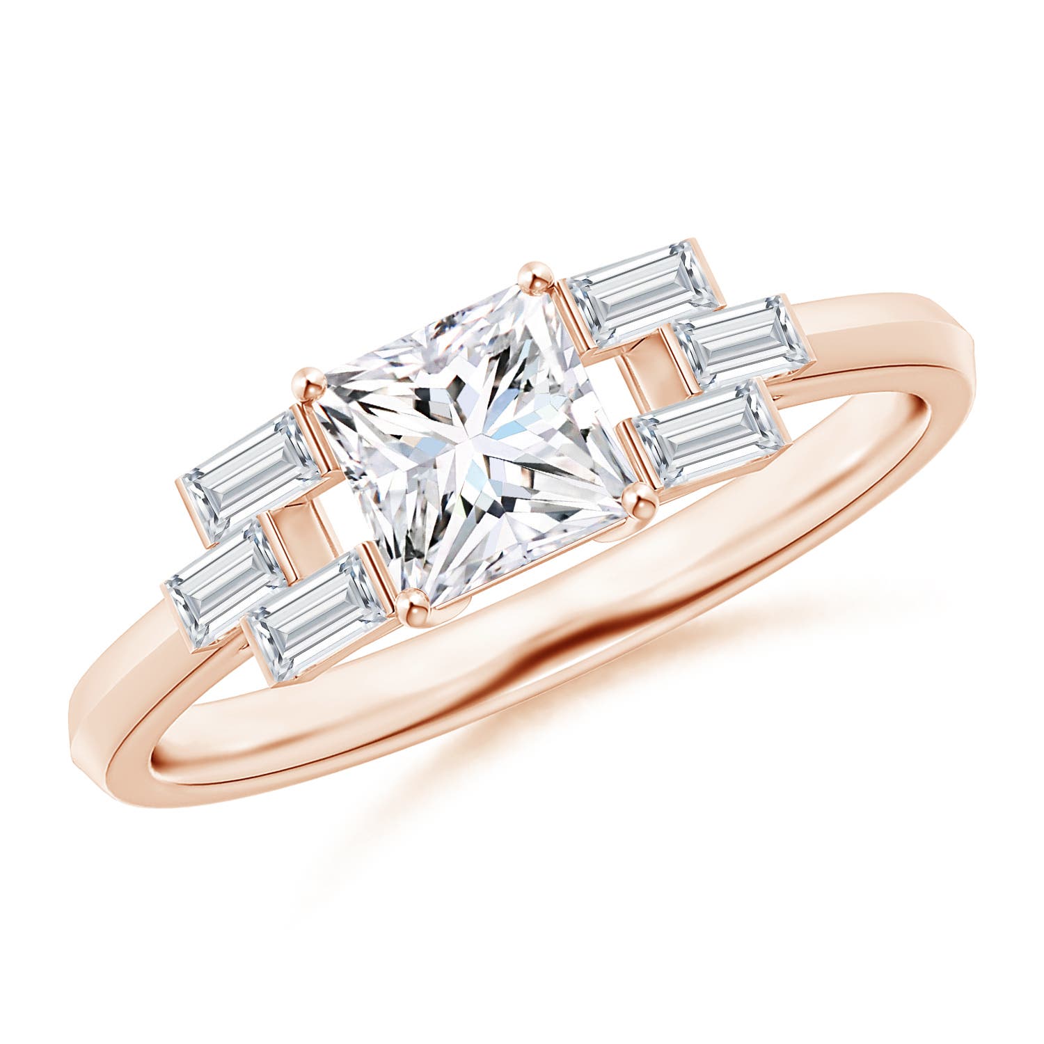 G, VS2 / 1.12 CT / 14 KT Rose Gold