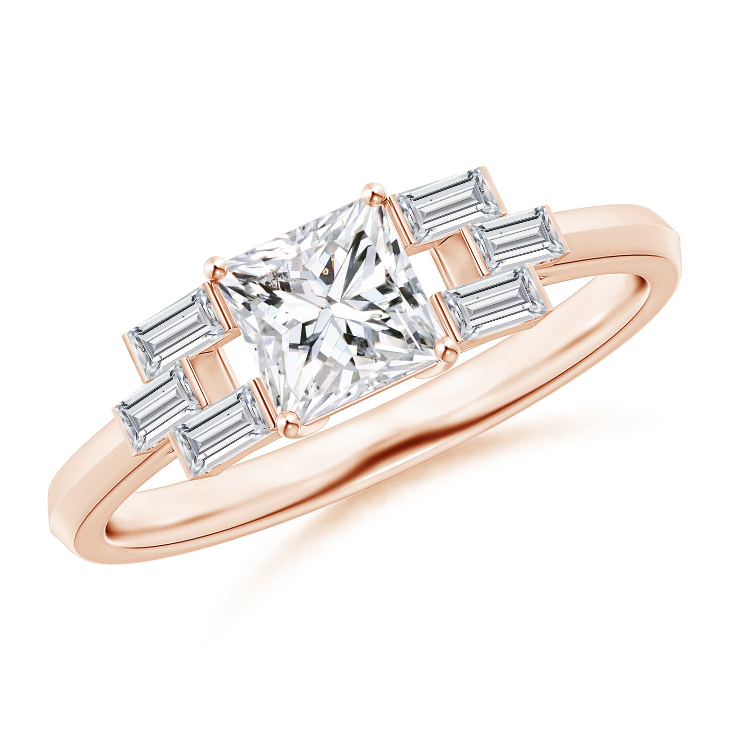 H, SI2 / 1.12 CT / 14 KT Rose Gold