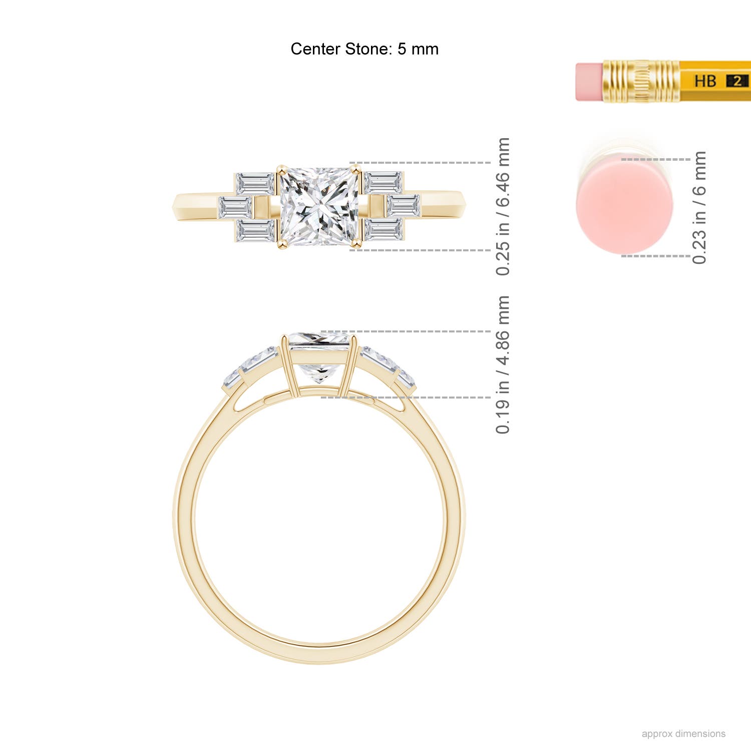 H, SI2 / 1.12 CT / 14 KT Yellow Gold