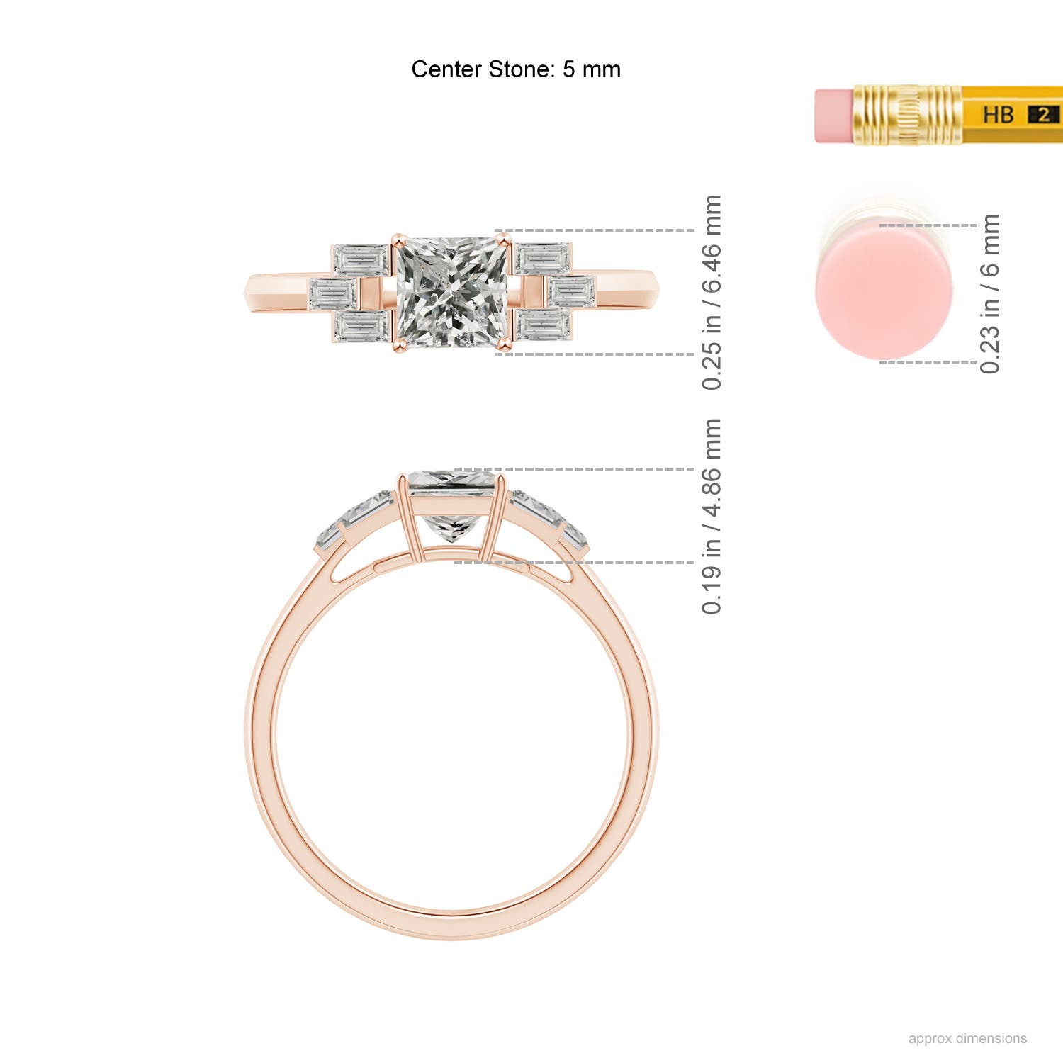 K, I3 / 1.12 CT / 14 KT Rose Gold