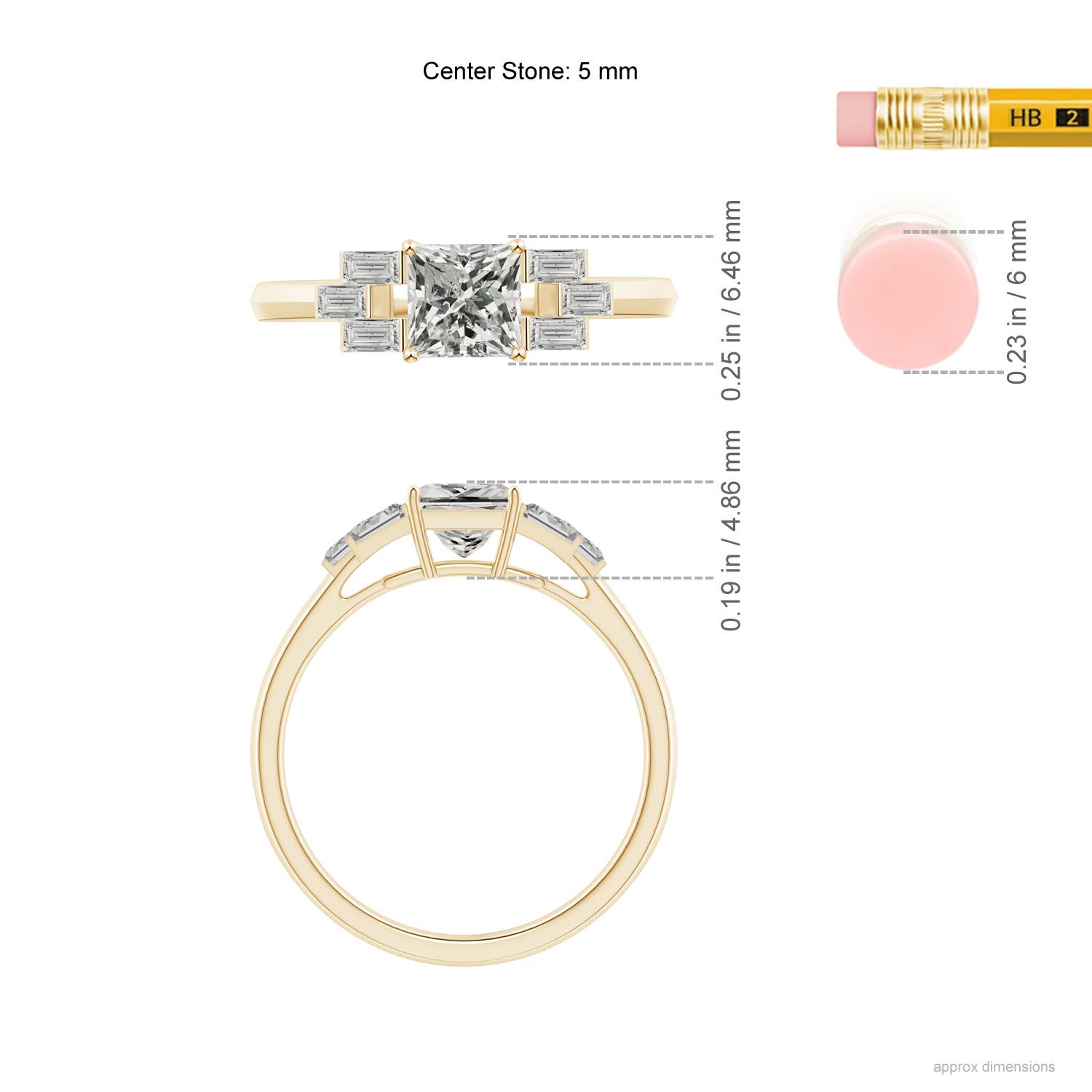 K, I3 / 1.12 CT / 14 KT Yellow Gold