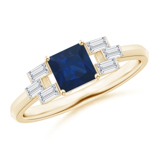 Square AA Blue Sapphire