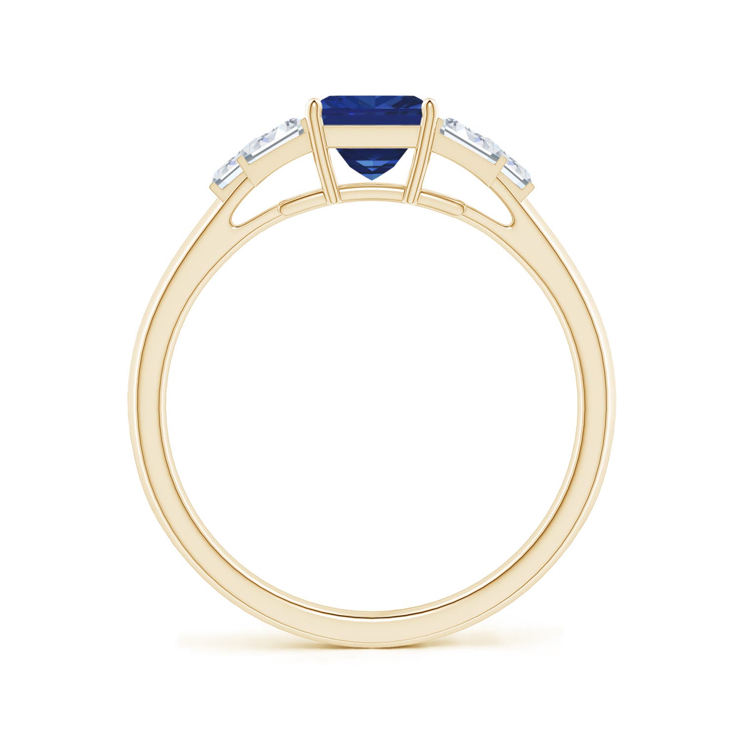 AAA - Blue Sapphire / 1.07 CT / 14 KT Yellow Gold