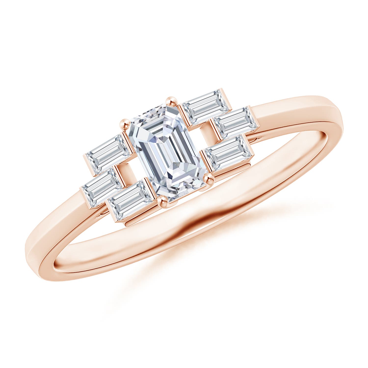 F-G, VS / 0.6 CT / 14 KT Rose Gold