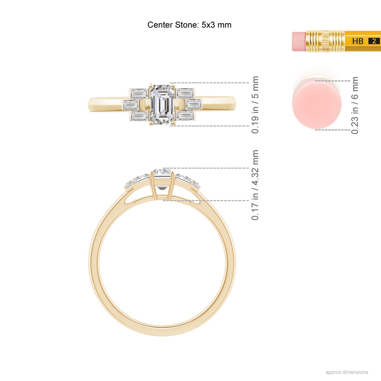 I-J, I1-I2 / 0.6 CT / 14 KT Yellow Gold