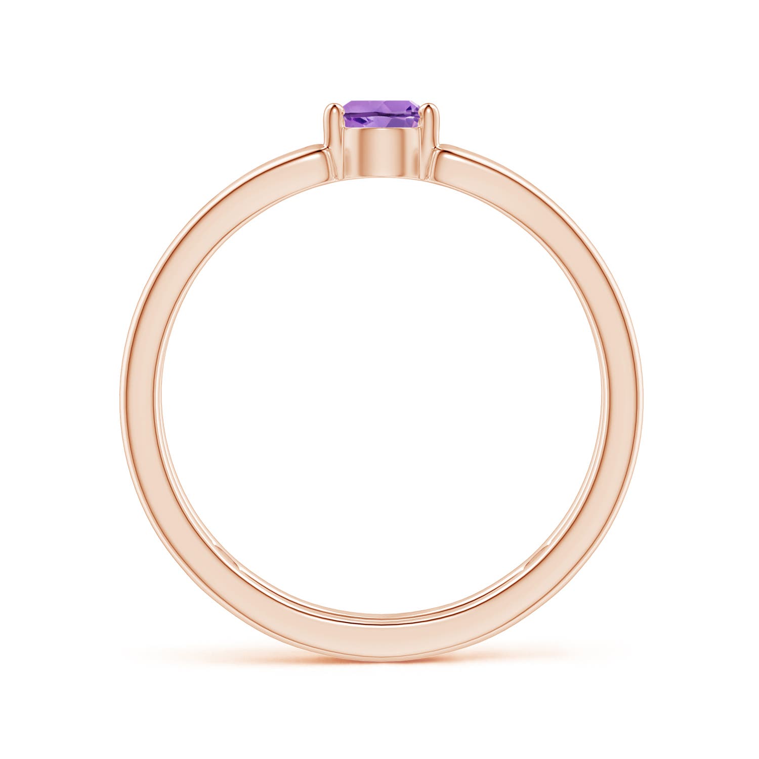 A - Amethyst / 0.33 CT / 14 KT Rose Gold