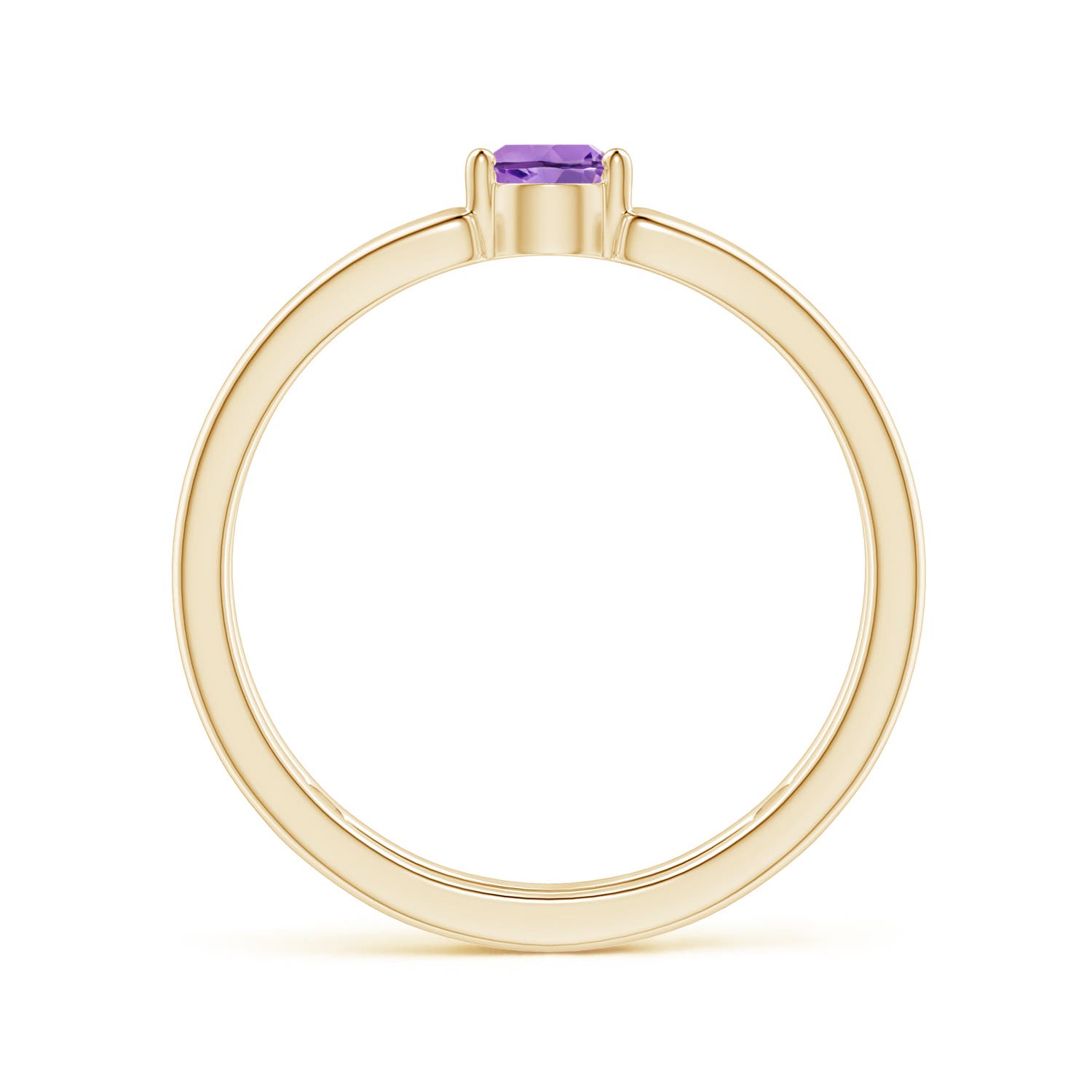 A - Amethyst / 0.33 CT / 14 KT Yellow Gold