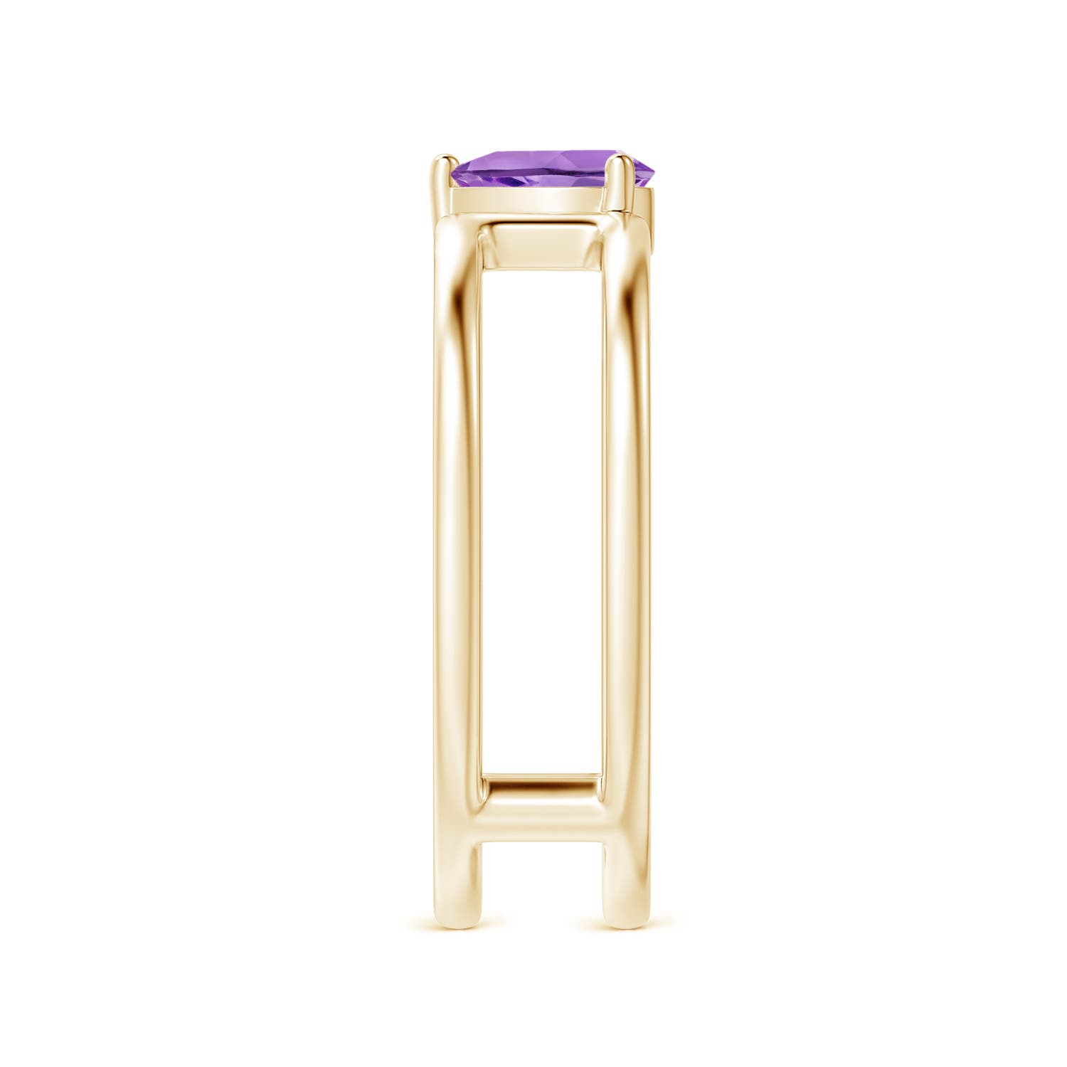 A - Amethyst / 0.33 CT / 14 KT Yellow Gold