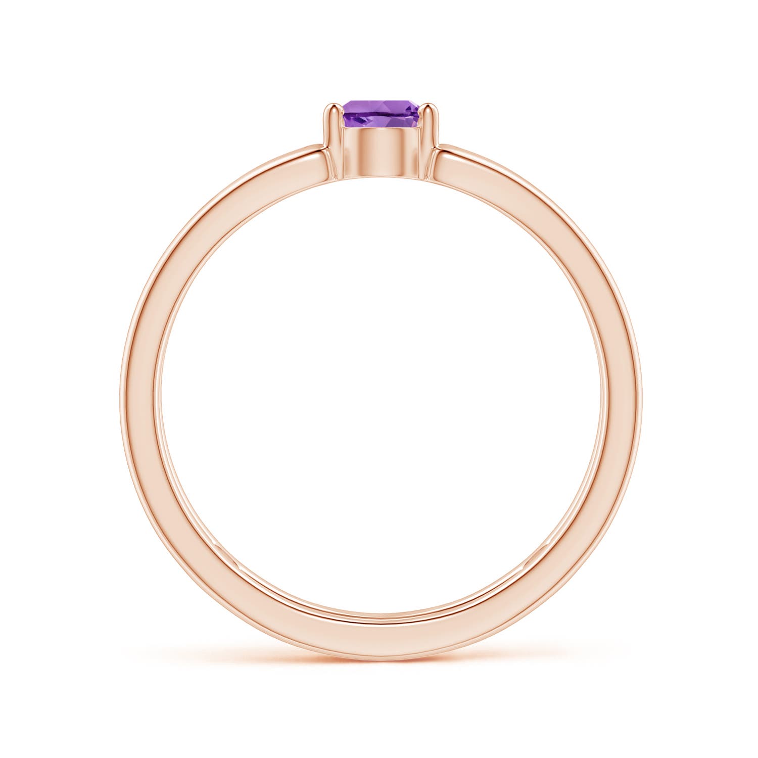 AA - Amethyst / 0.33 CT / 14 KT Rose Gold