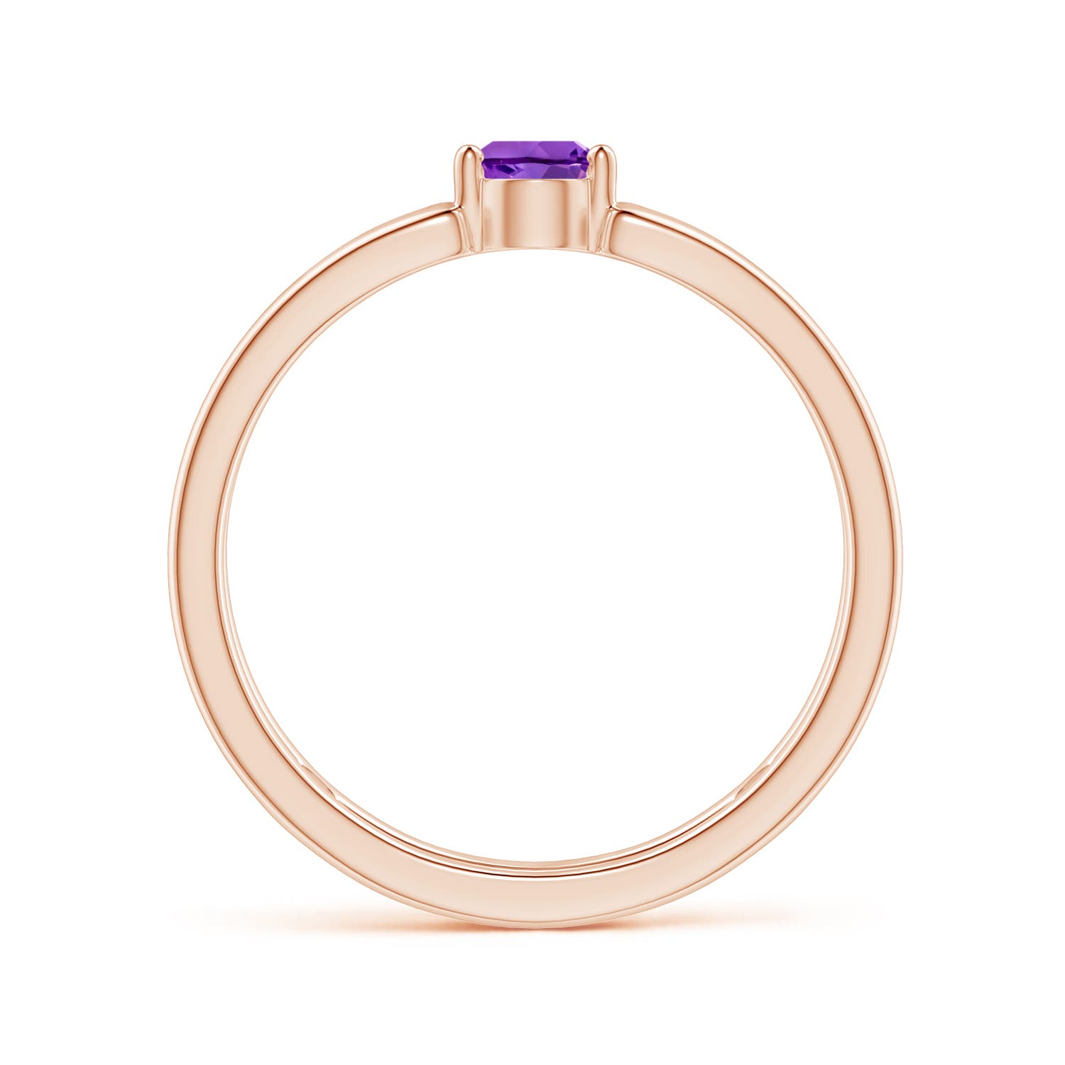 AAA - Amethyst / 0.33 CT / 14 KT Rose Gold