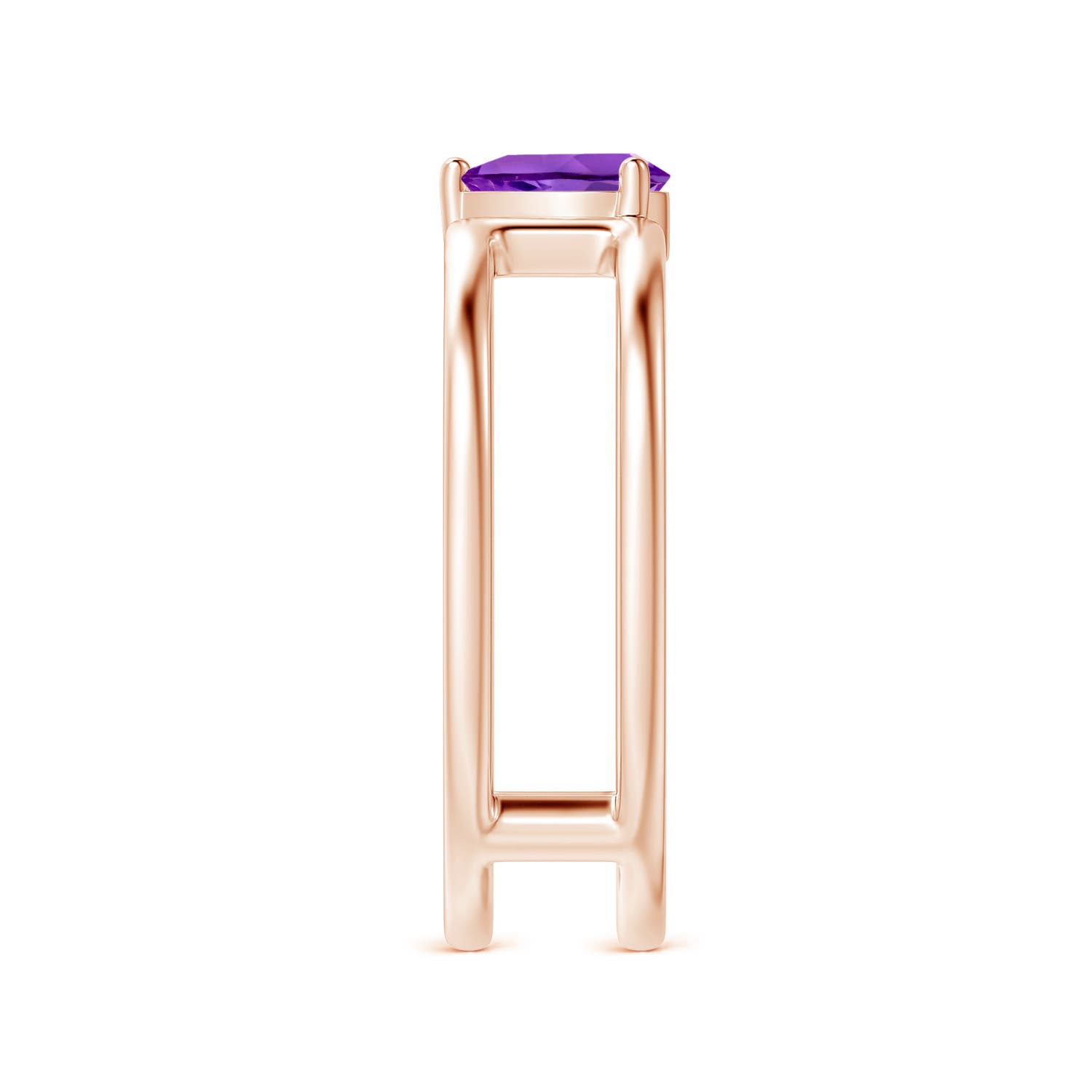 AAA - Amethyst / 0.33 CT / 14 KT Rose Gold