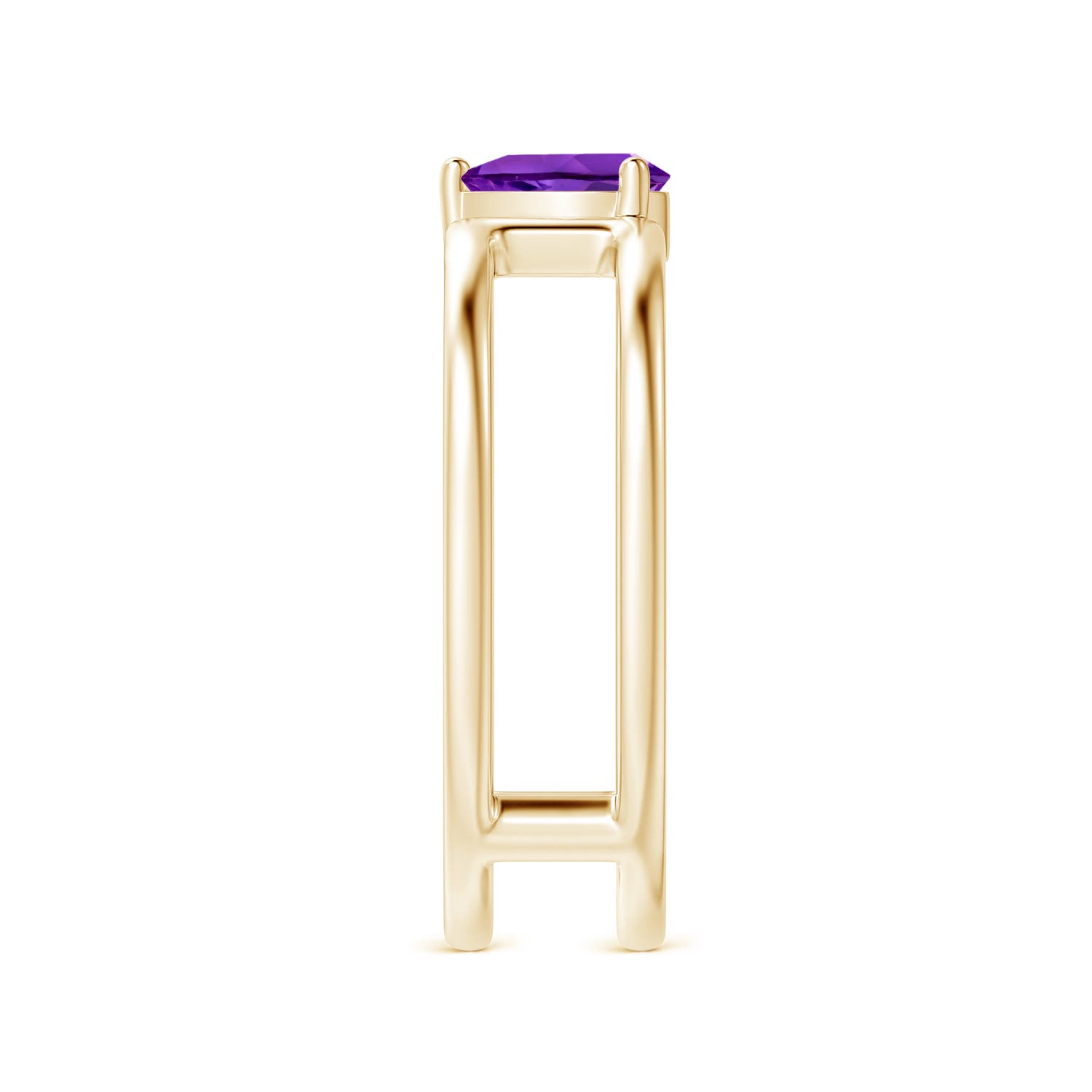 AAAA - Amethyst / 0.33 CT / 14 KT Yellow Gold