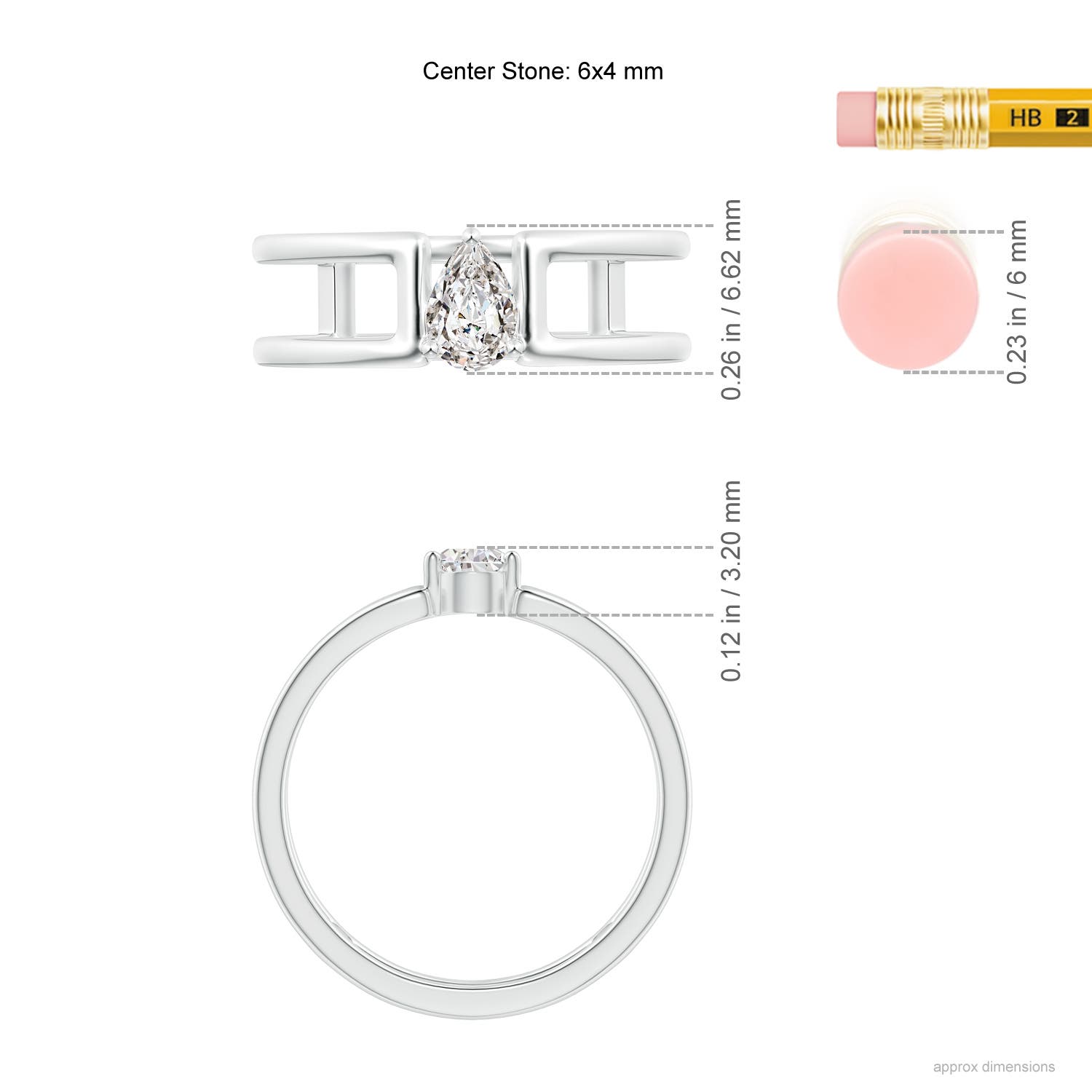 I-J, I1-I2 / 0.4 CT / 14 KT White Gold