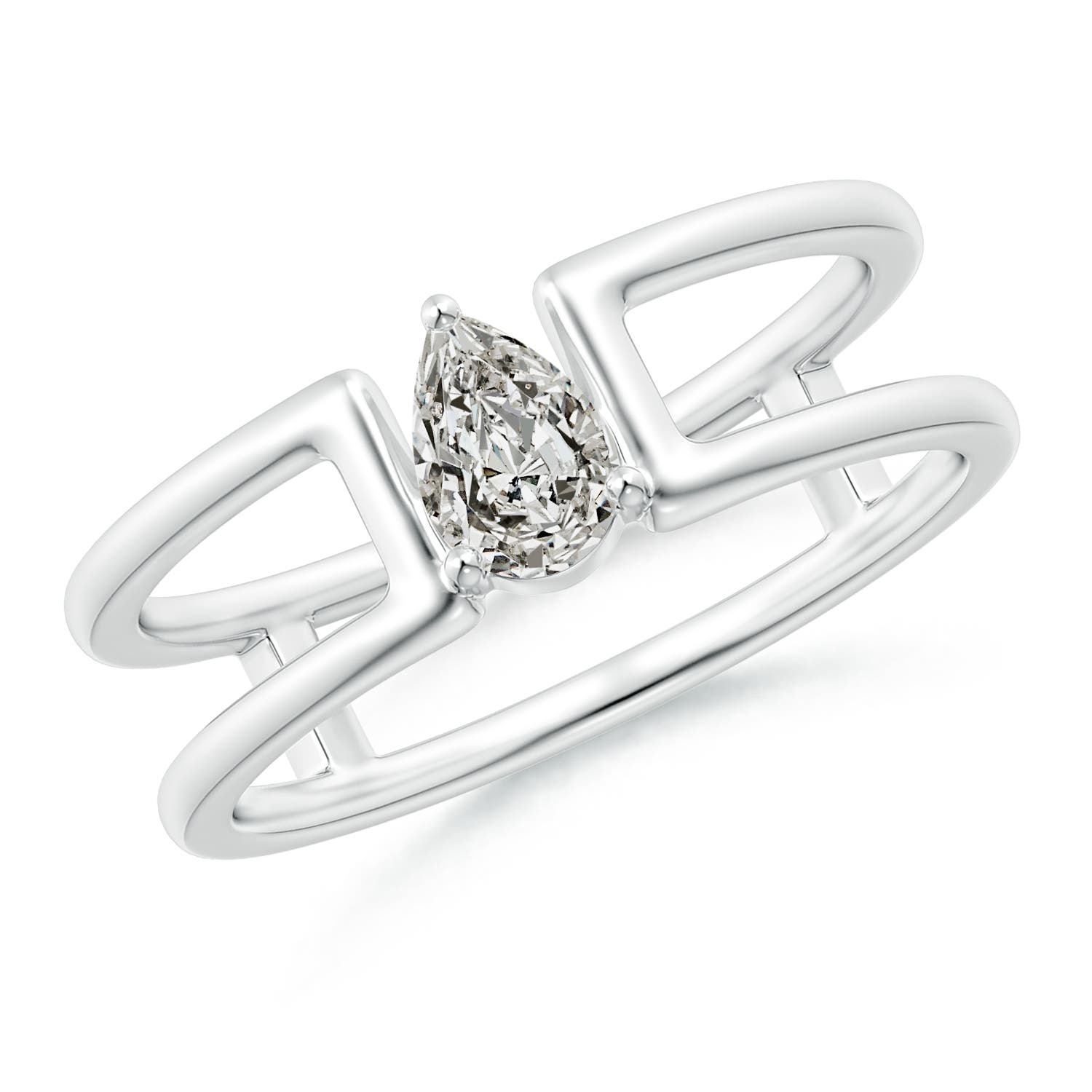 K, I3 / 0.4 CT / 14 KT White Gold