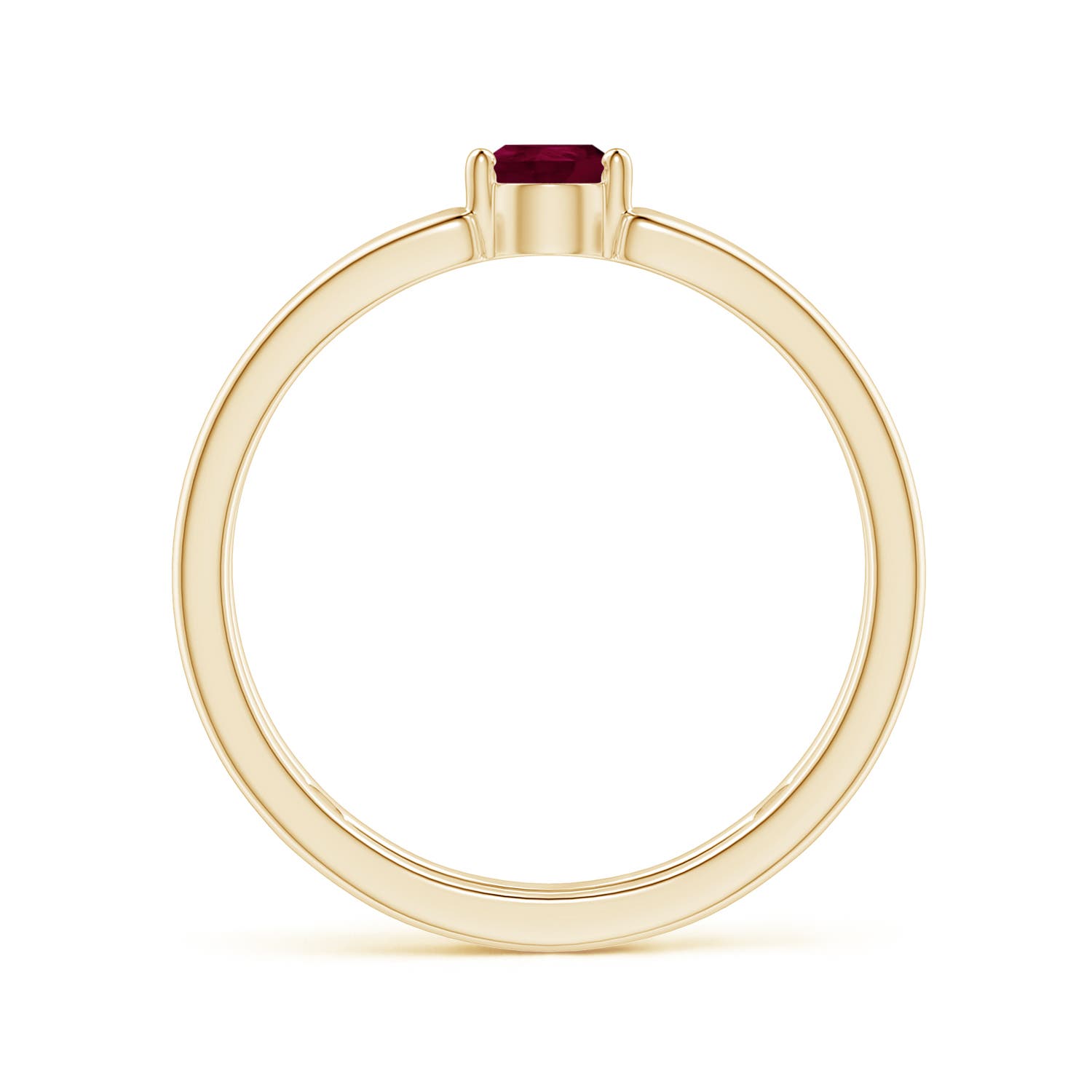 A - Ruby / 0.4 CT / 14 KT Yellow Gold