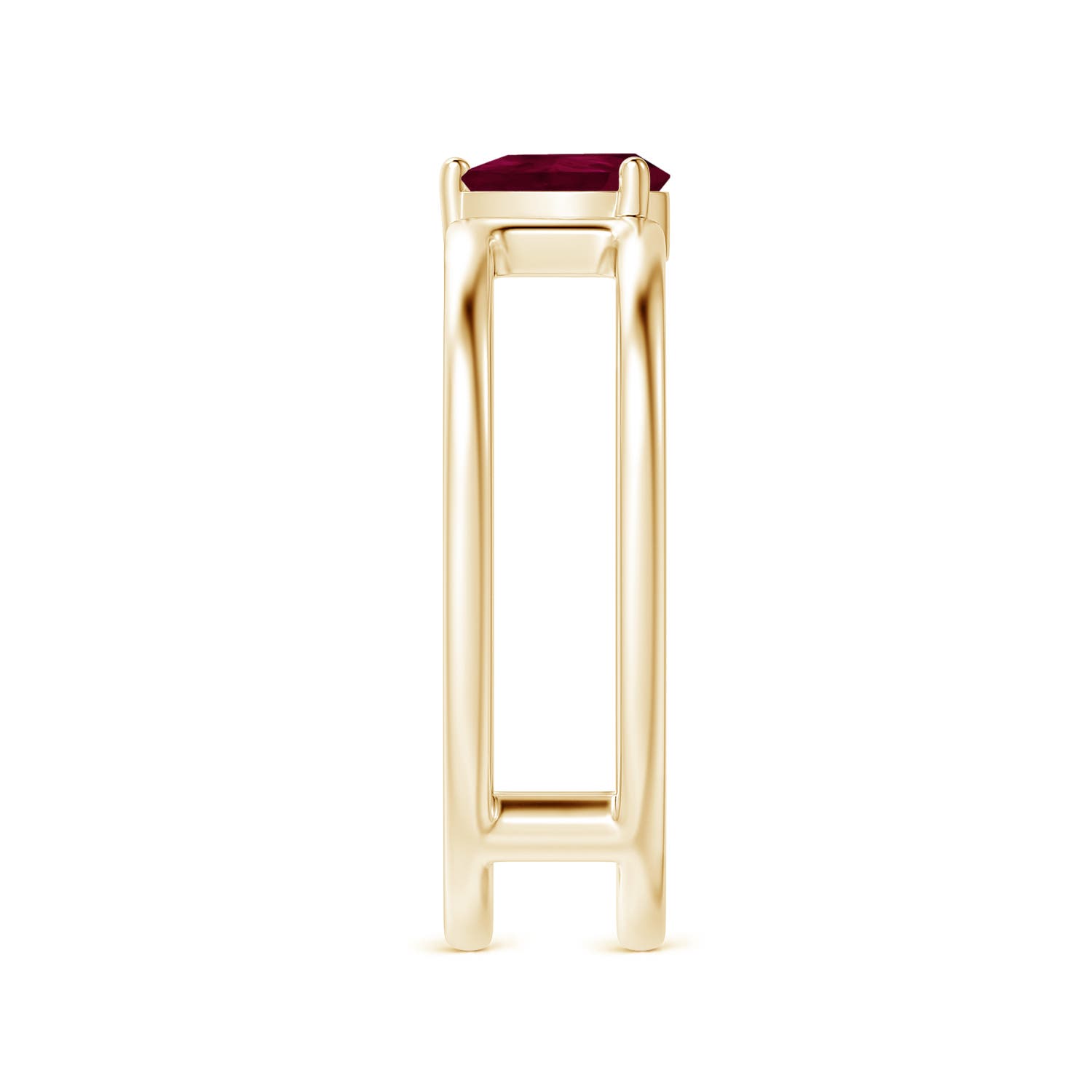 A - Ruby / 0.4 CT / 14 KT Yellow Gold