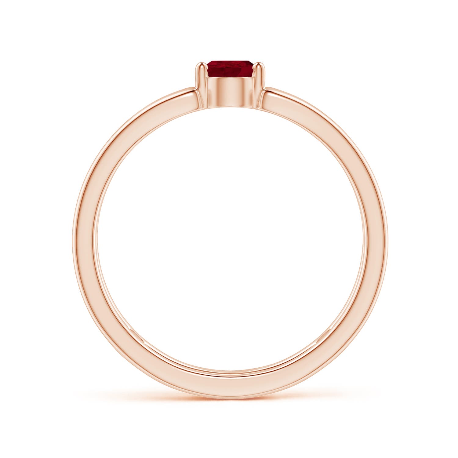 AA - Ruby / 0.4 CT / 14 KT Rose Gold