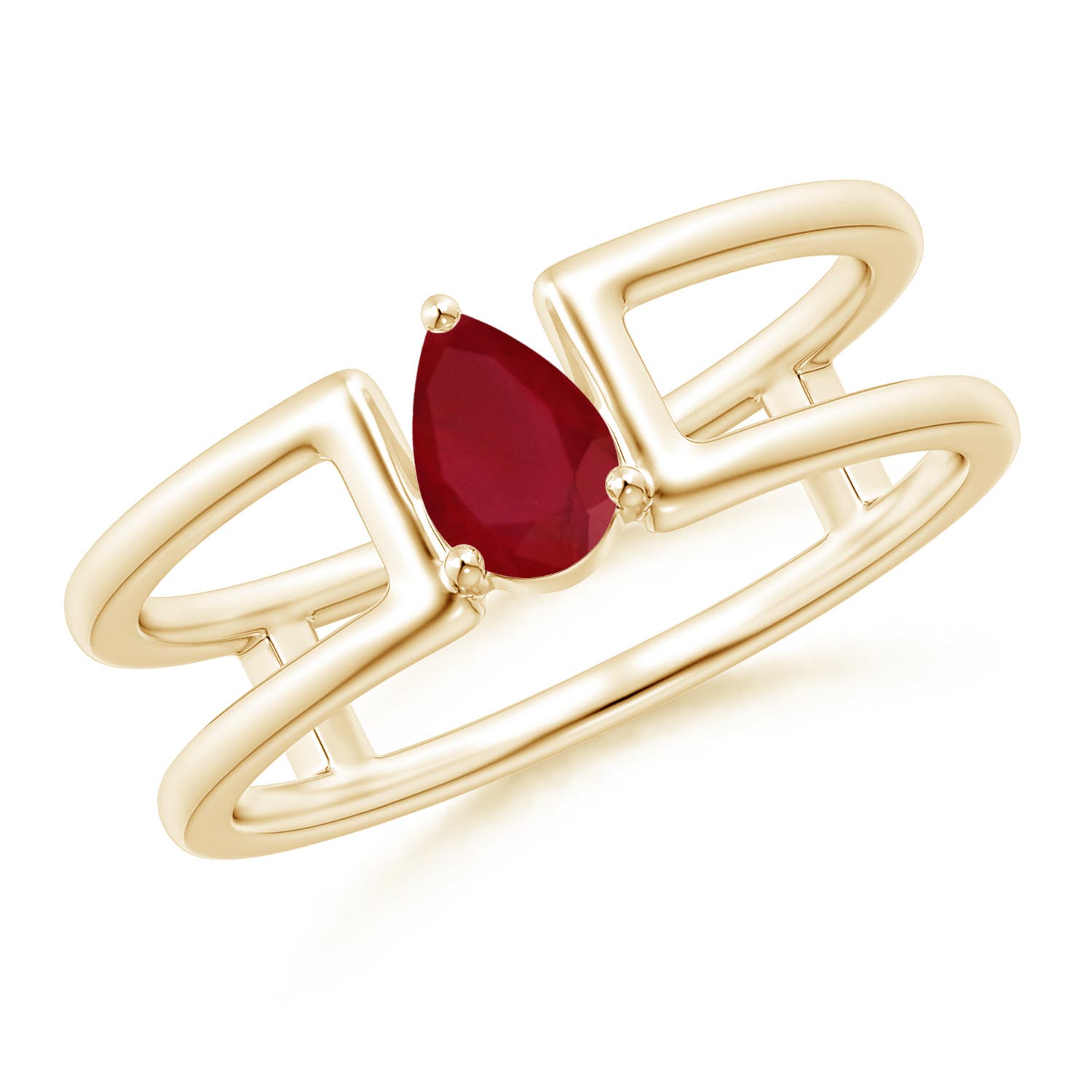 AA - Ruby / 0.4 CT / 14 KT Yellow Gold