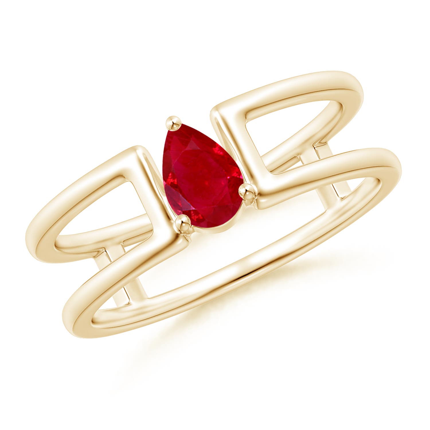 AAA - Ruby / 0.4 CT / 14 KT Yellow Gold