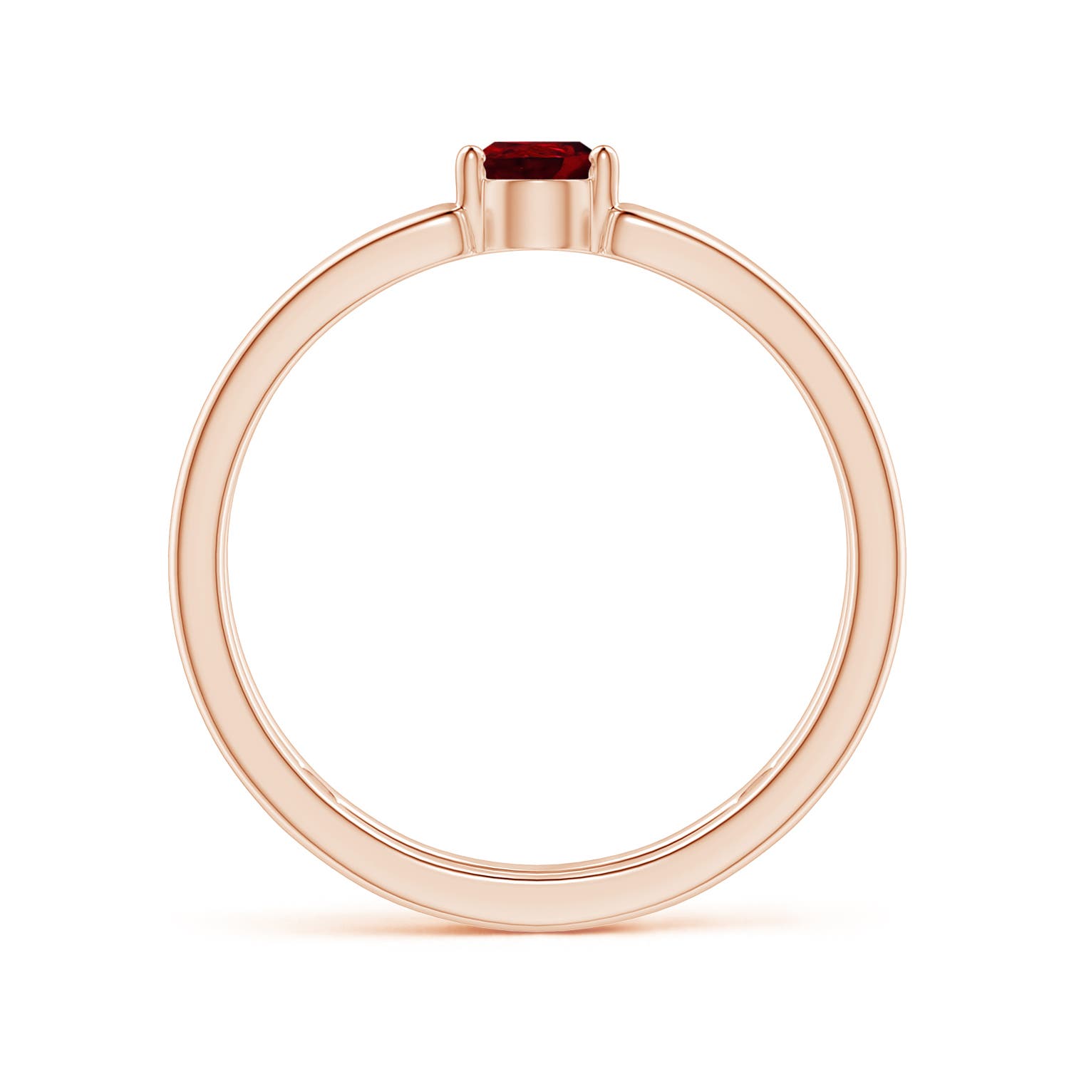 AAAA - Ruby / 0.4 CT / 14 KT Rose Gold