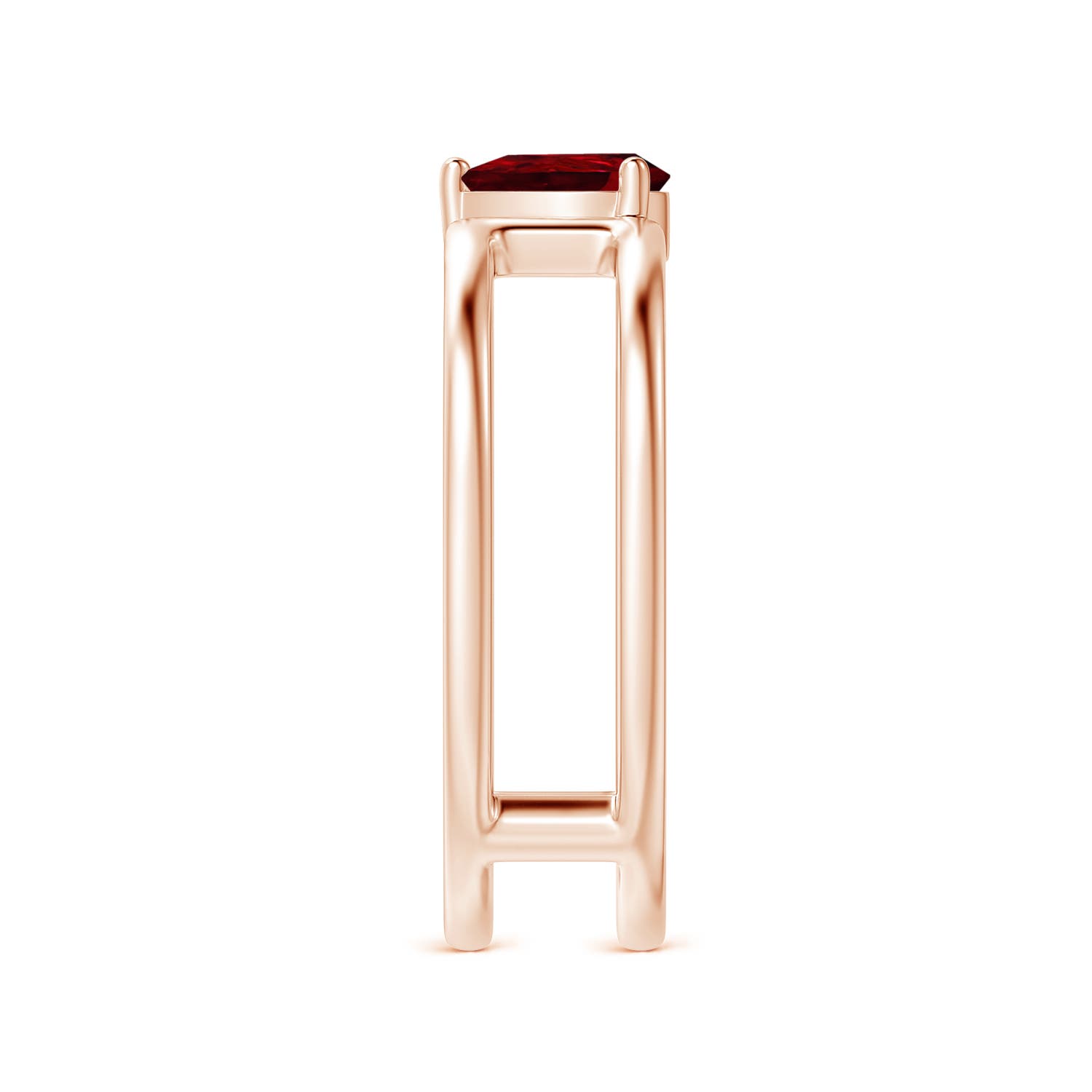 AAAA - Ruby / 0.4 CT / 14 KT Rose Gold