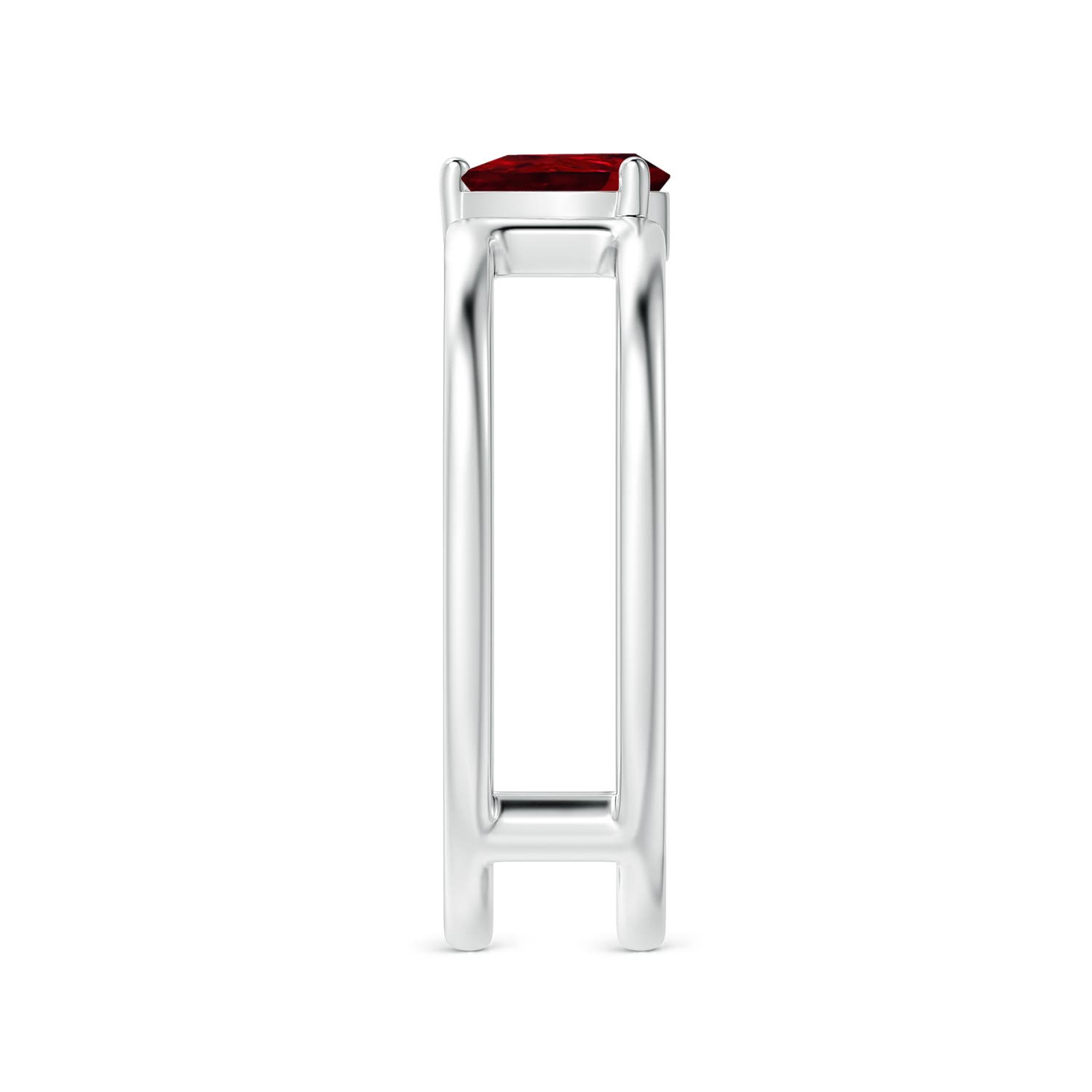 AAAA - Ruby / 0.4 CT / 14 KT White Gold