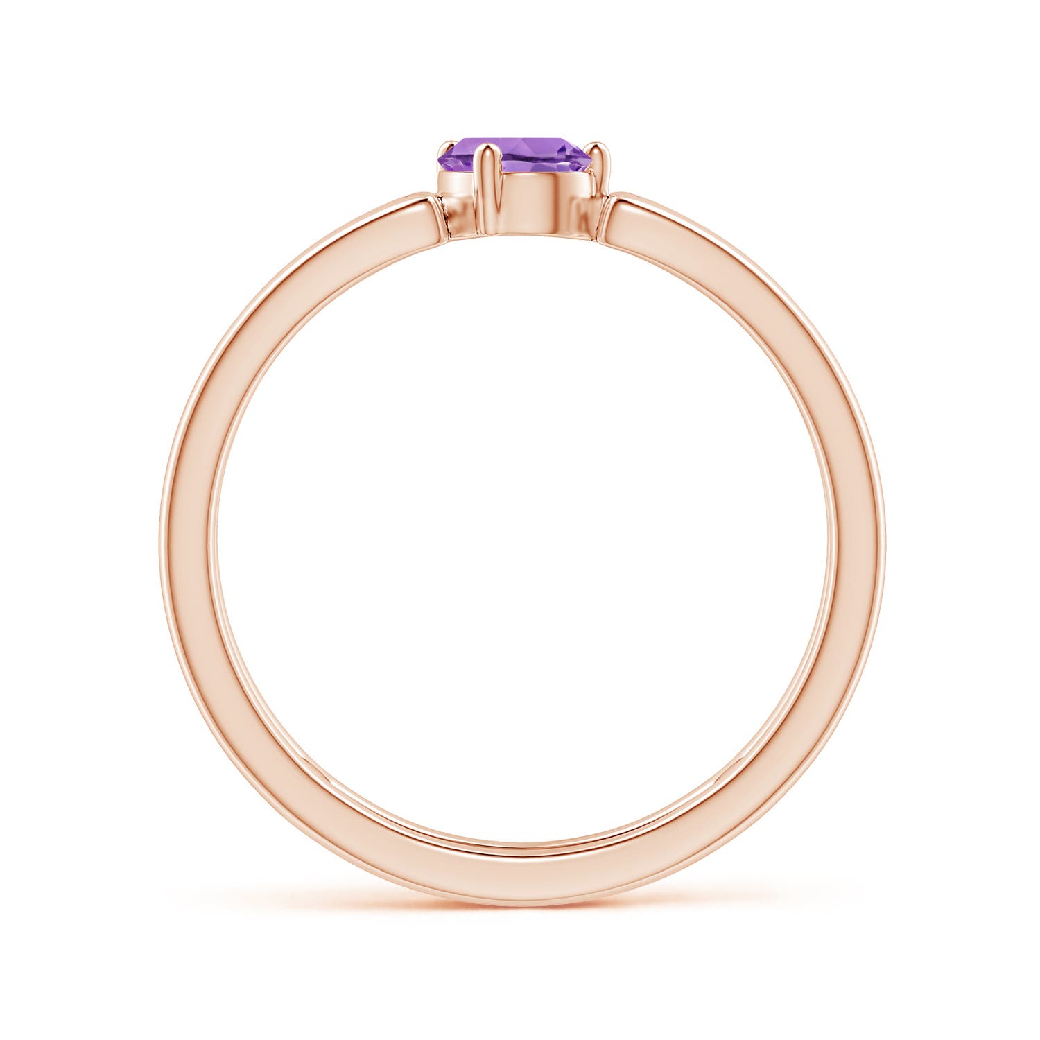 A - Amethyst / 0.33 CT / 14 KT Rose Gold