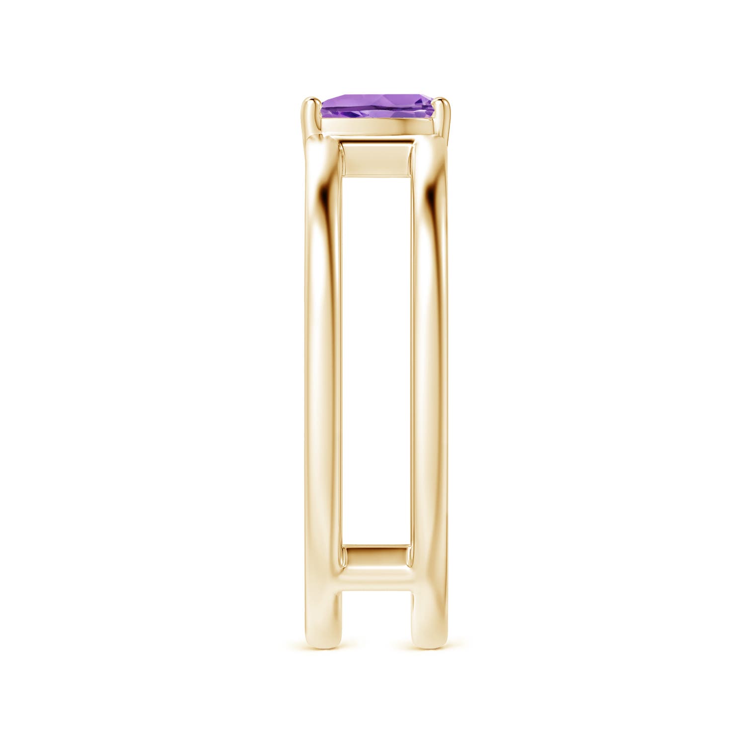 A - Amethyst / 0.33 CT / 14 KT Yellow Gold