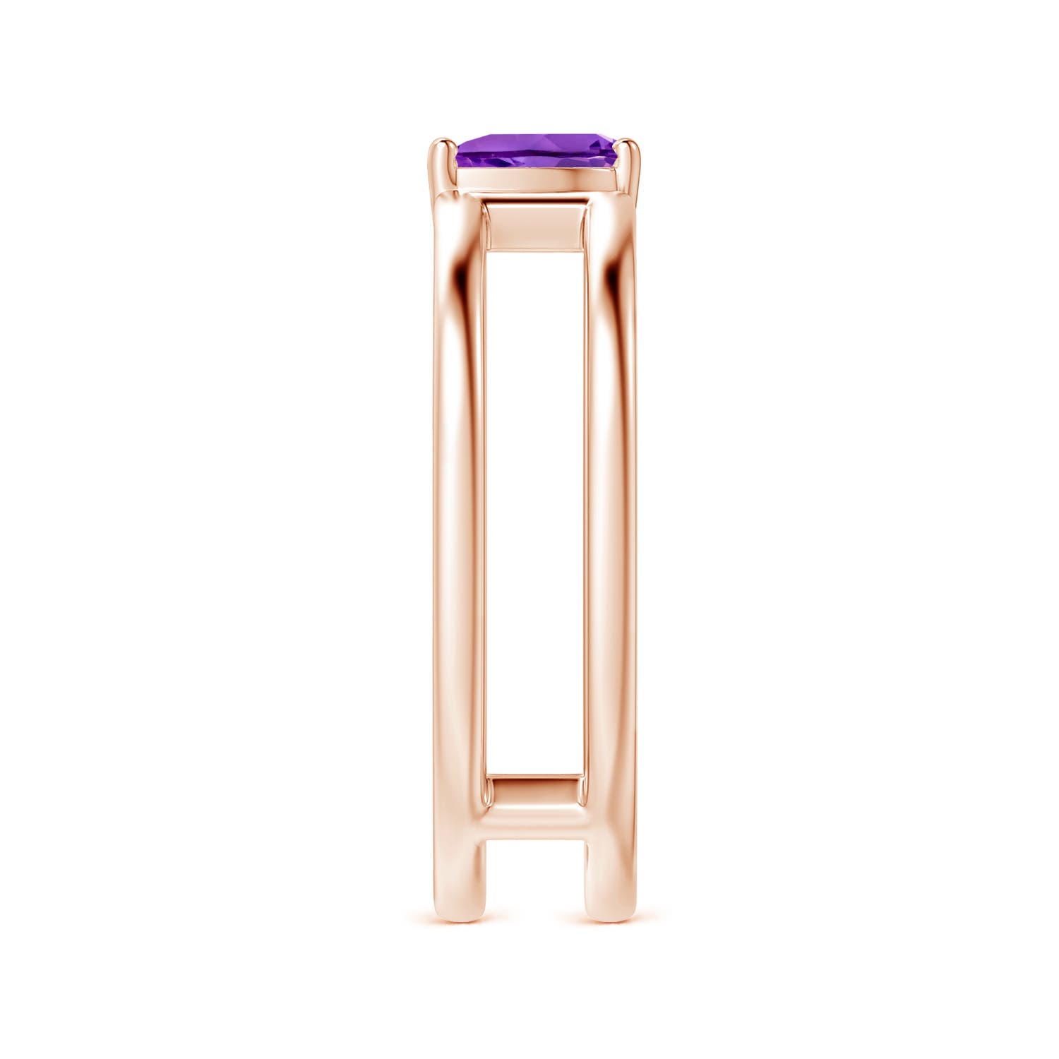 AAA - Amethyst / 0.33 CT / 14 KT Rose Gold