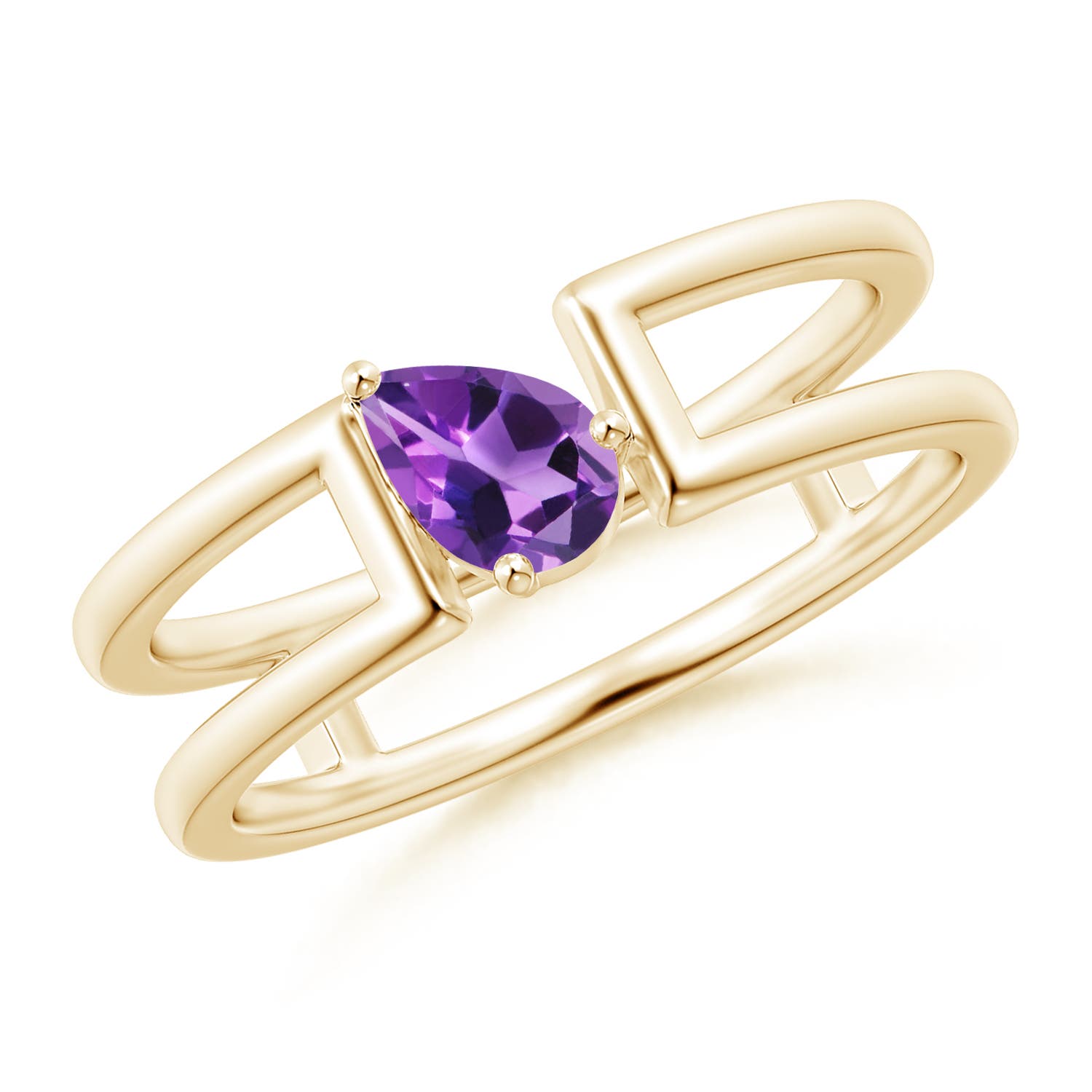 AAA - Amethyst / 0.33 CT / 14 KT Yellow Gold