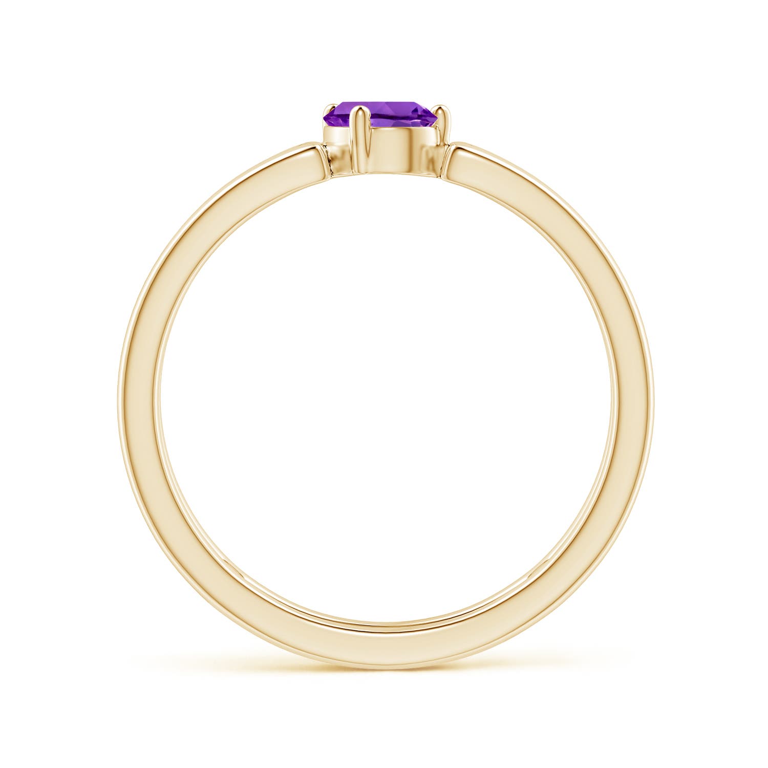 AAA - Amethyst / 0.33 CT / 14 KT Yellow Gold