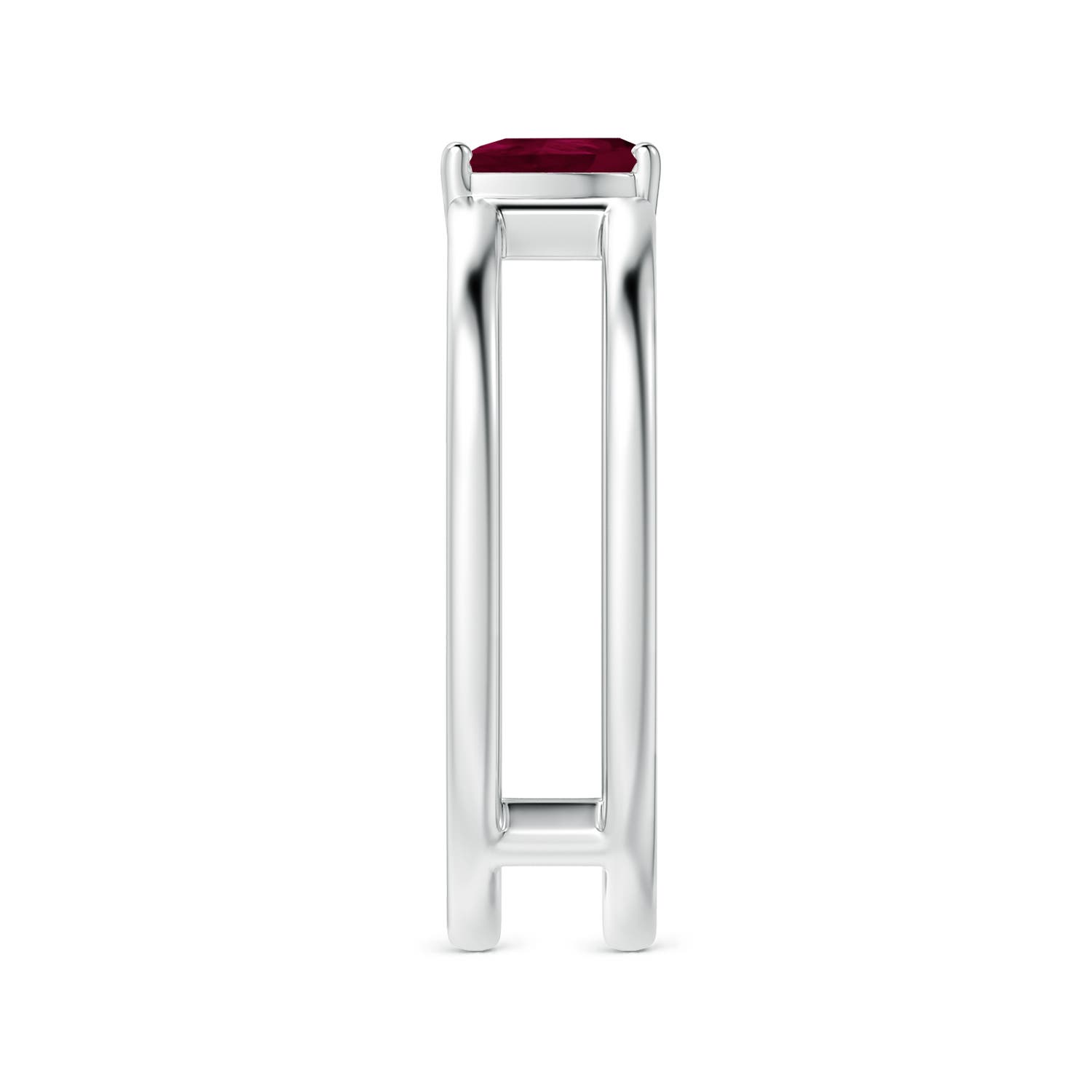 A - Ruby / 0.4 CT / 14 KT White Gold