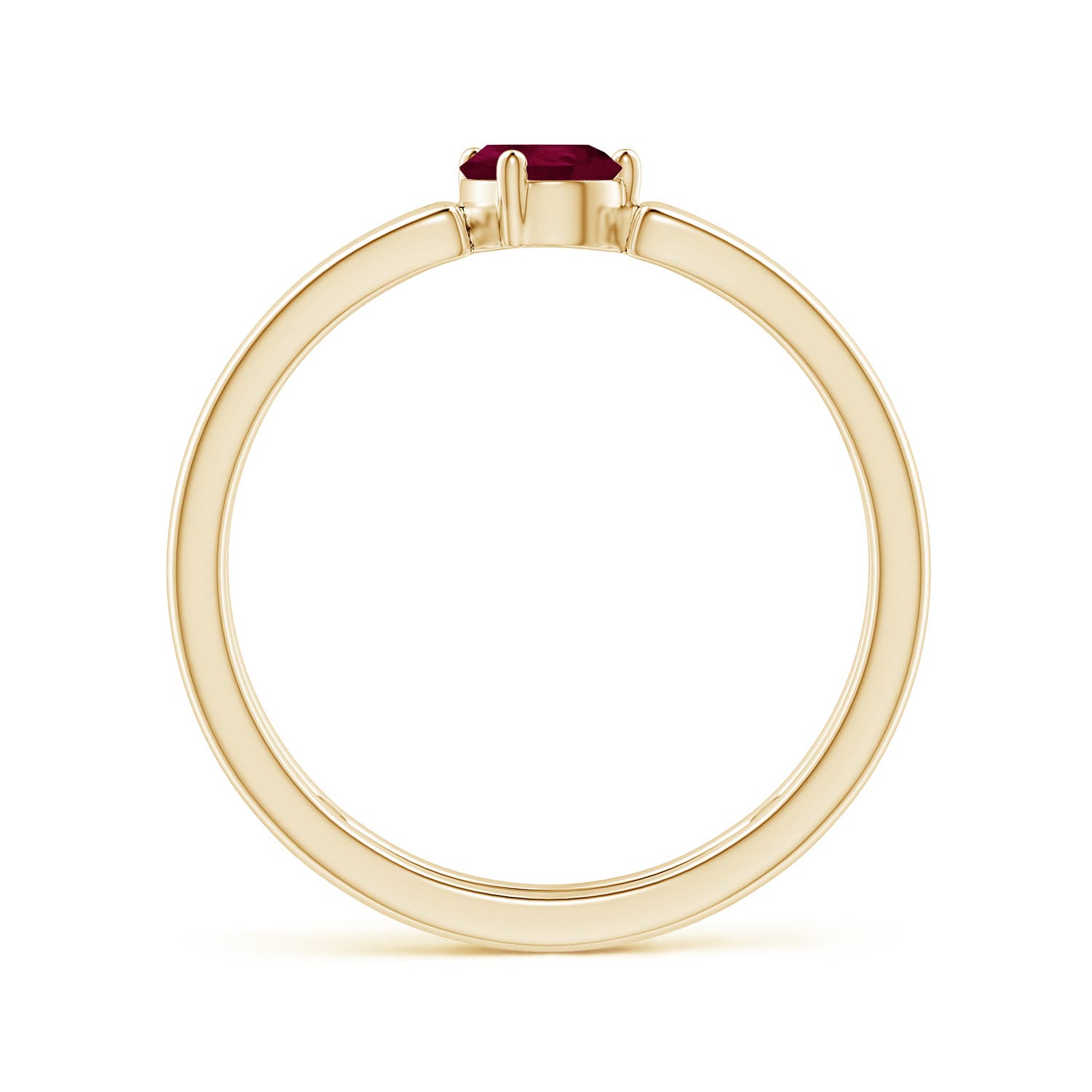 A - Ruby / 0.4 CT / 14 KT Yellow Gold