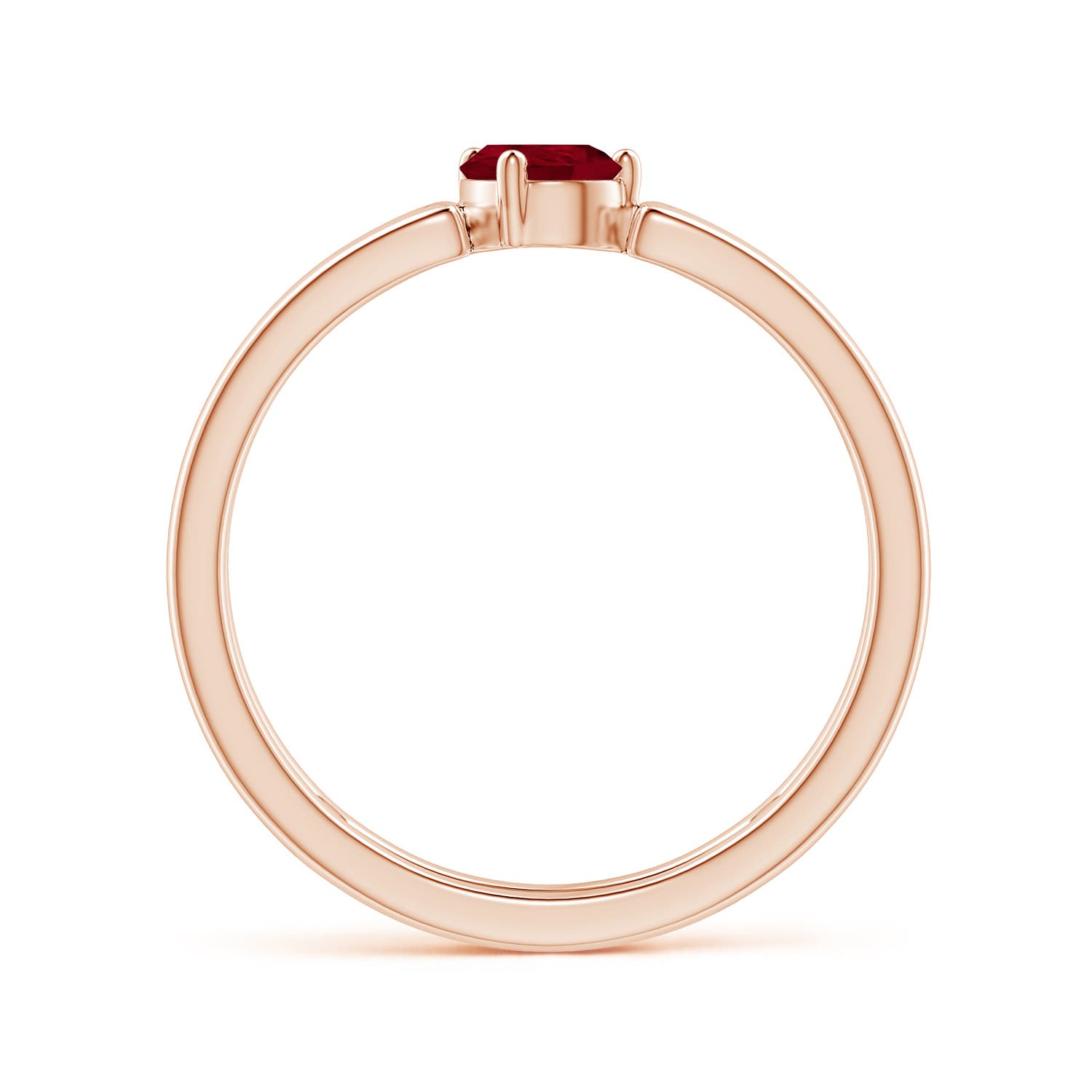 AA - Ruby / 0.4 CT / 14 KT Rose Gold