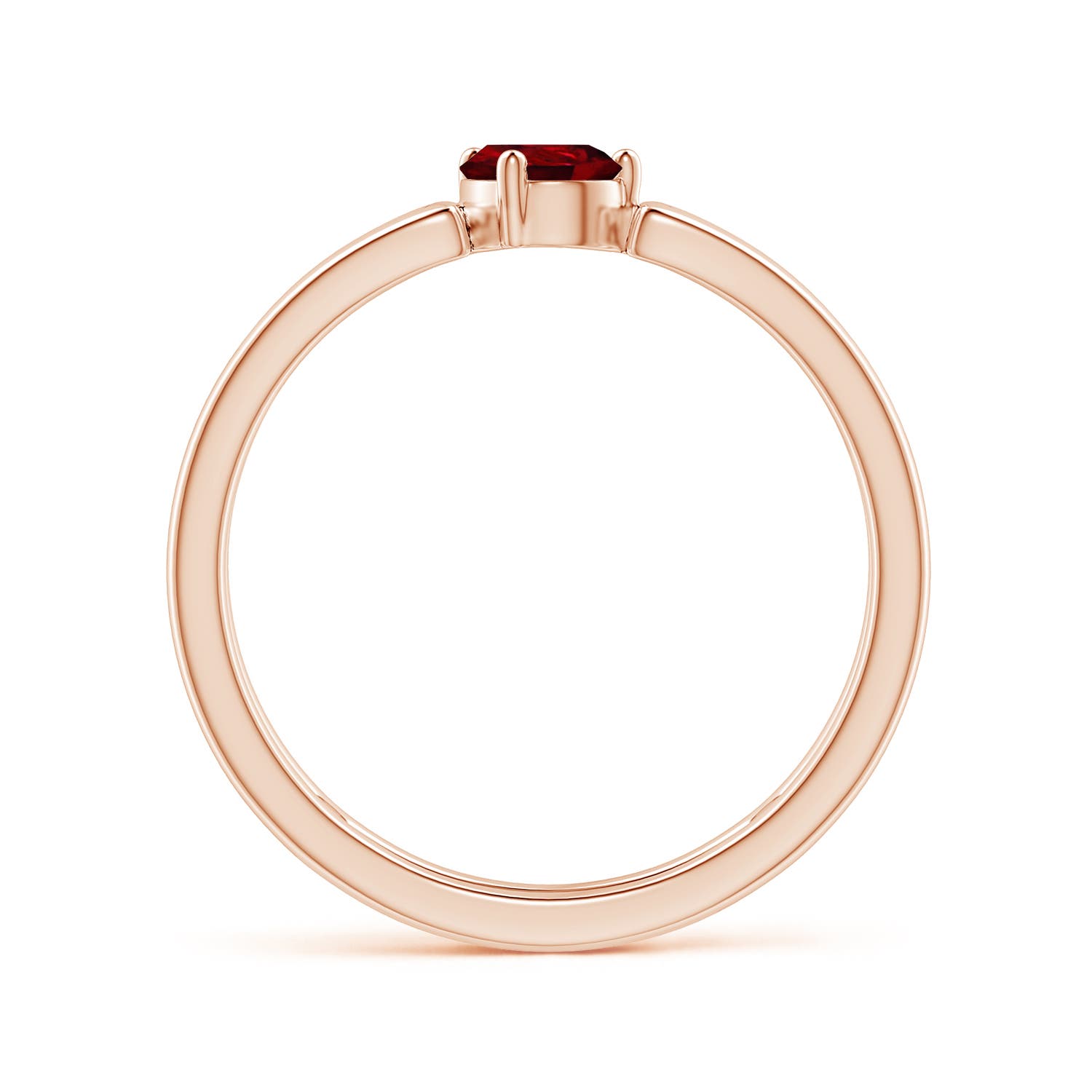 AAAA - Ruby / 0.4 CT / 14 KT Rose Gold