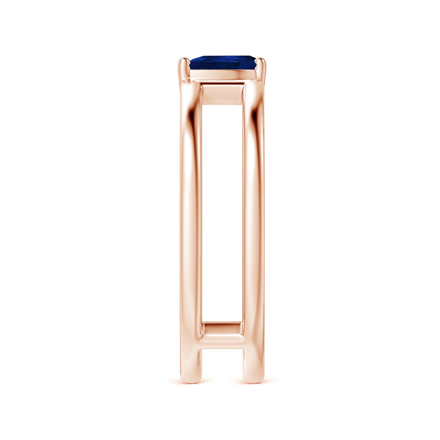 AA - Blue Sapphire / 0.4 CT / 14 KT Rose Gold