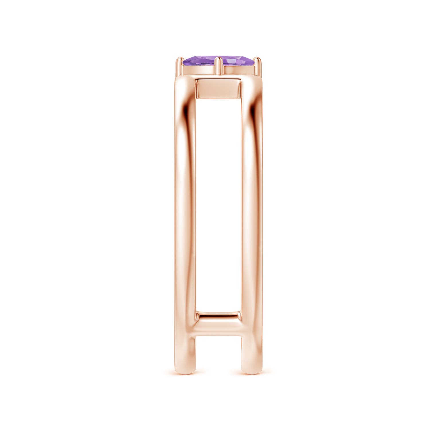 A - Amethyst / 0.13 CT / 14 KT Rose Gold