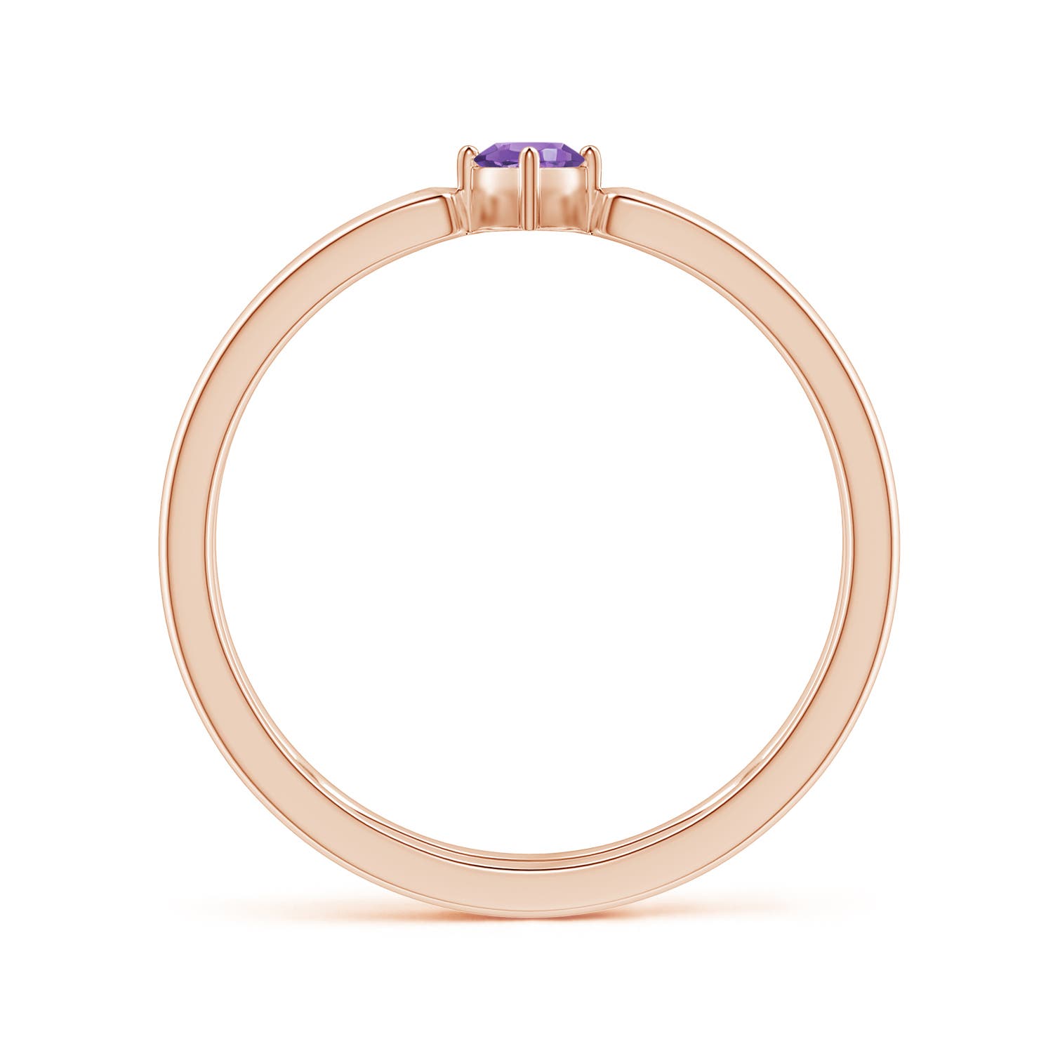 AA - Amethyst / 0.13 CT / 14 KT Rose Gold