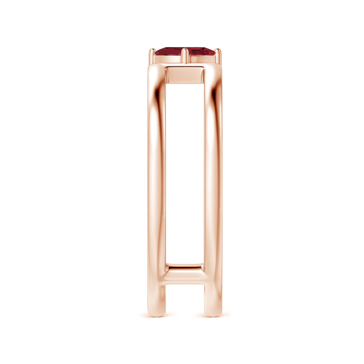 A - Ruby / 0.18 CT / 14 KT Rose Gold