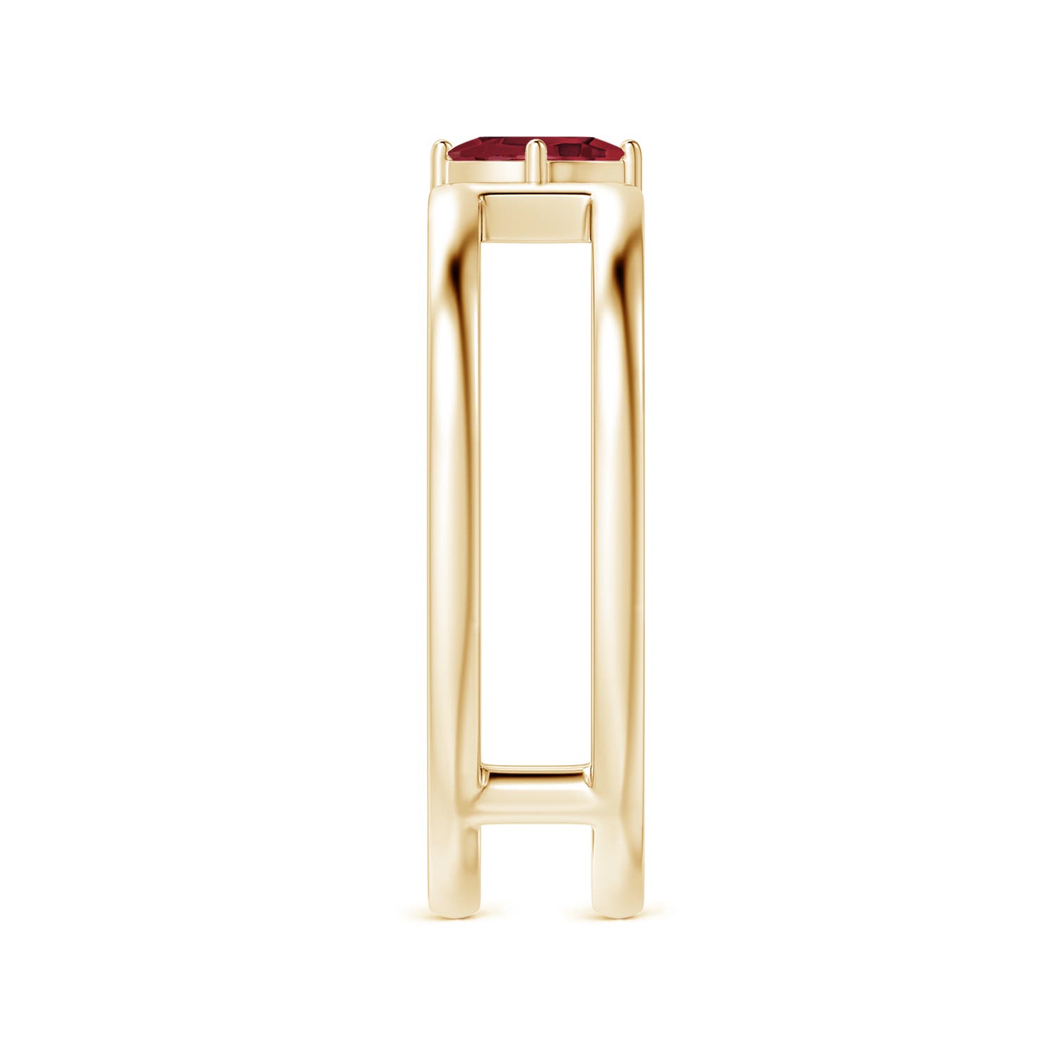 A - Ruby / 0.18 CT / 14 KT Yellow Gold