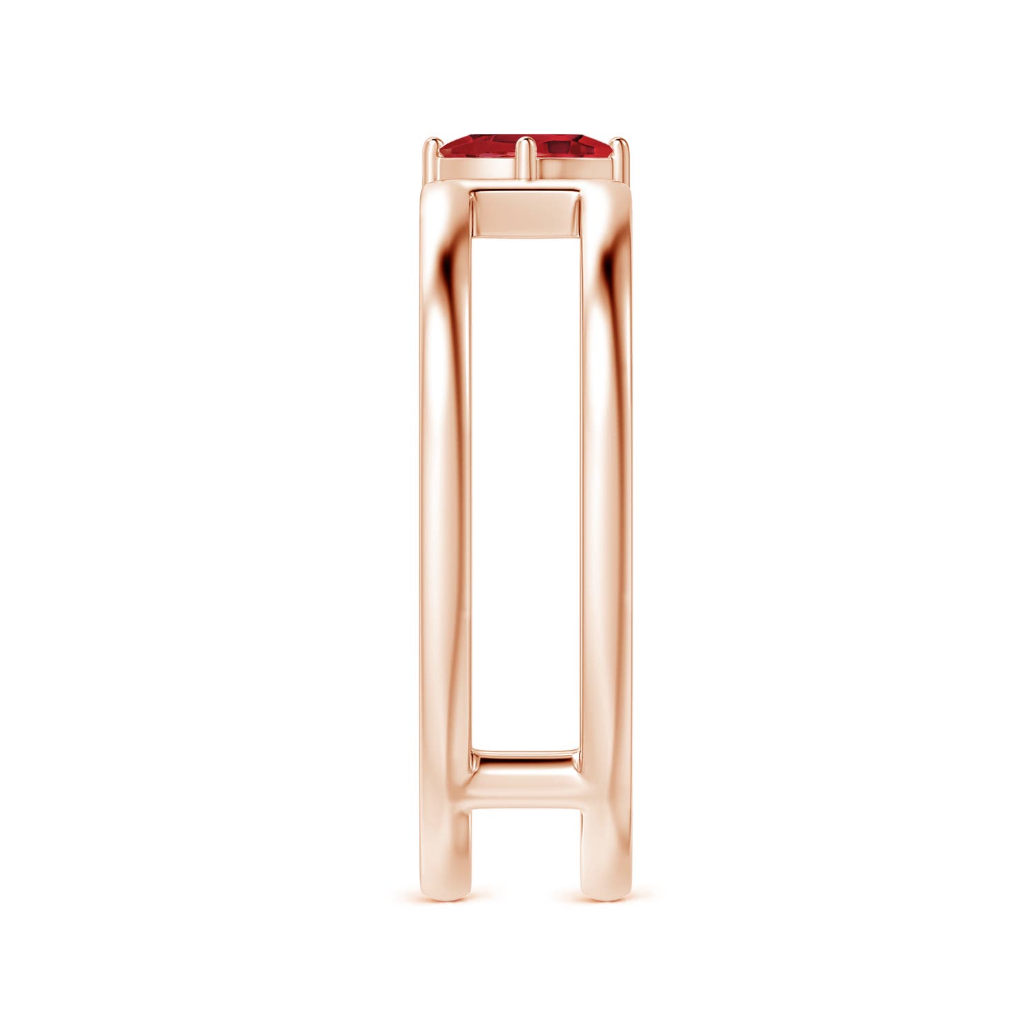 AA - Ruby / 0.18 CT / 14 KT Rose Gold